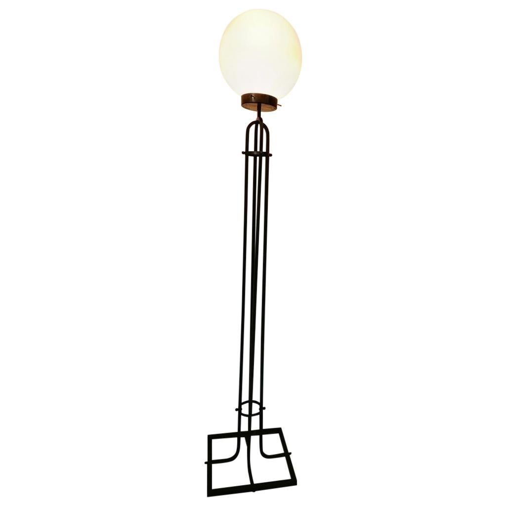 Vienna Secession Floor Lamp by Adolf Loos Manufactured by Lobmeyr