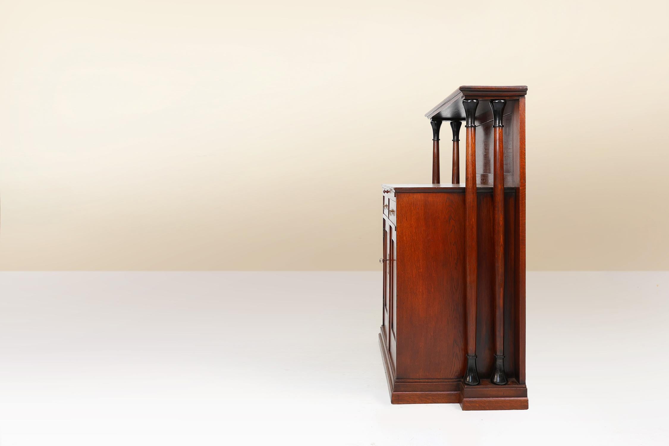 Haute armoire de la Sécession viennoise dans le style Art nouveau viennois, Autriche vers 1905 en vente 10