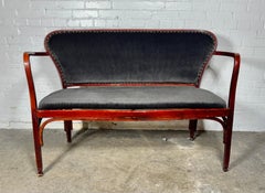 Vienna Secession J. J. Kohn 717 Settee by Gustav Siegel