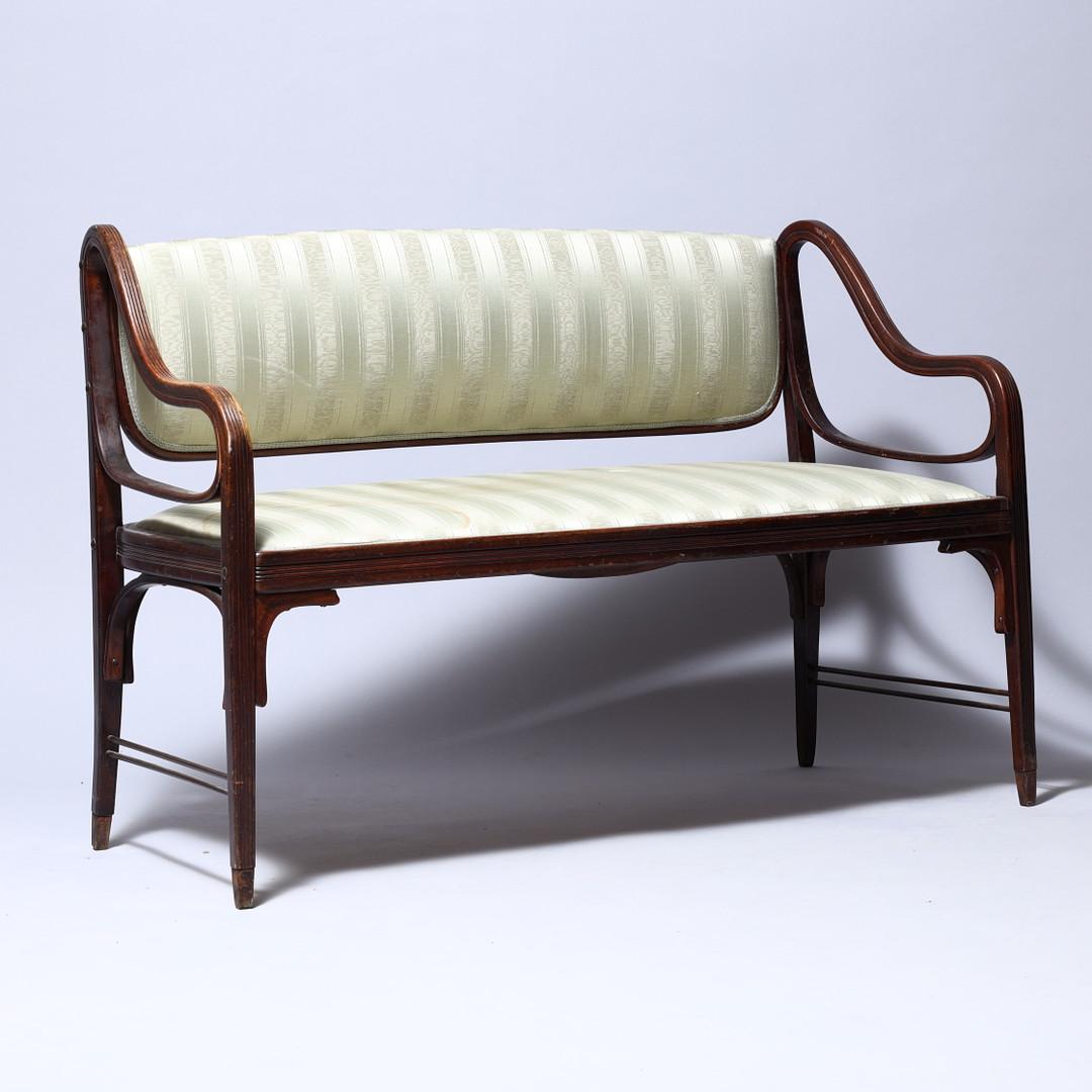 Early 20th Century Vienna Secession J. & J. Kohn Bench Settee by Otto Wagner For Sale