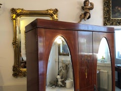 Vienna Secession Jugendstil Cabinet Wardrobe, circa 1900