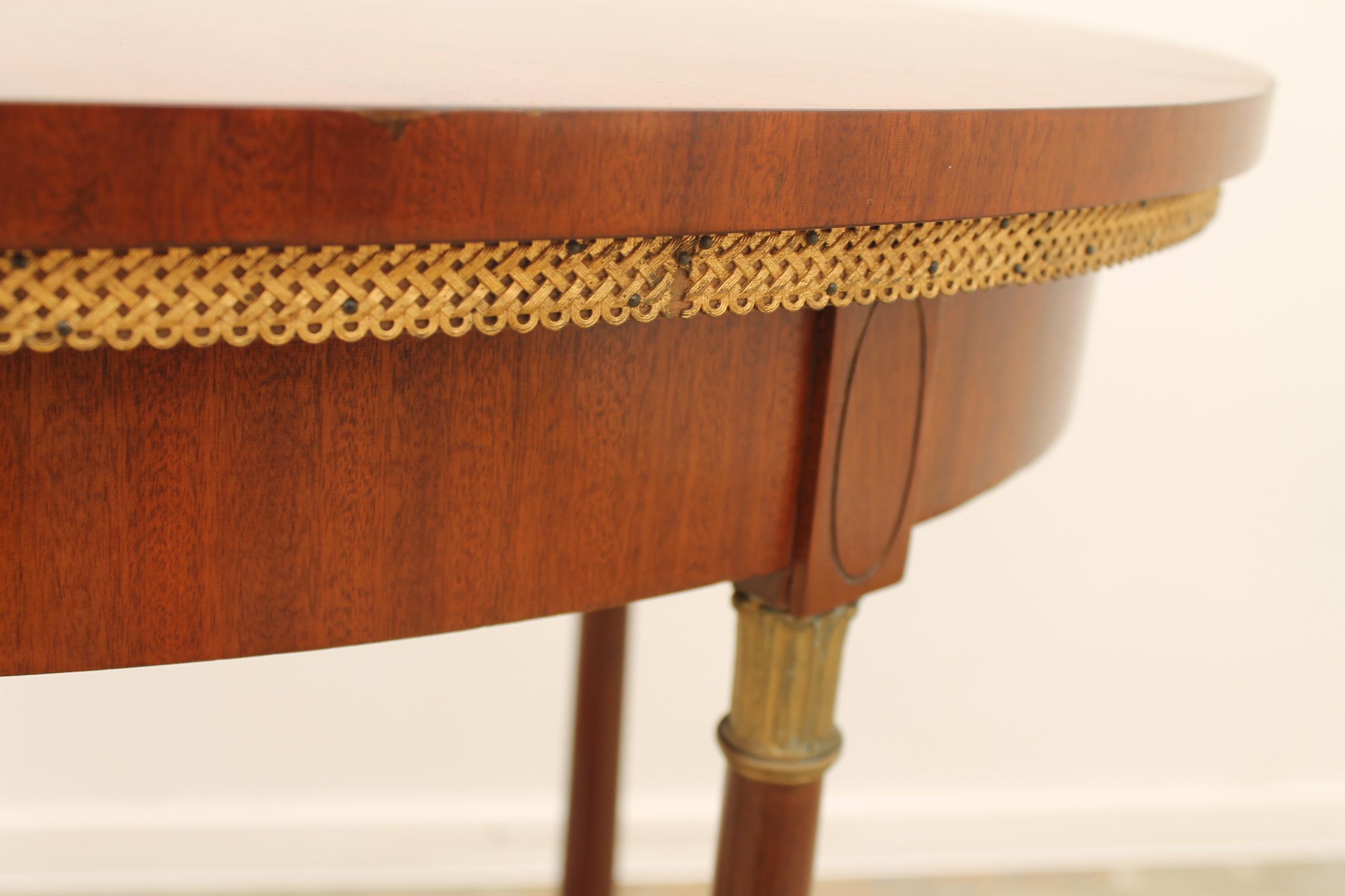 Wood Vienna Secession Mahogany Side Table, circa 1915 For Sale