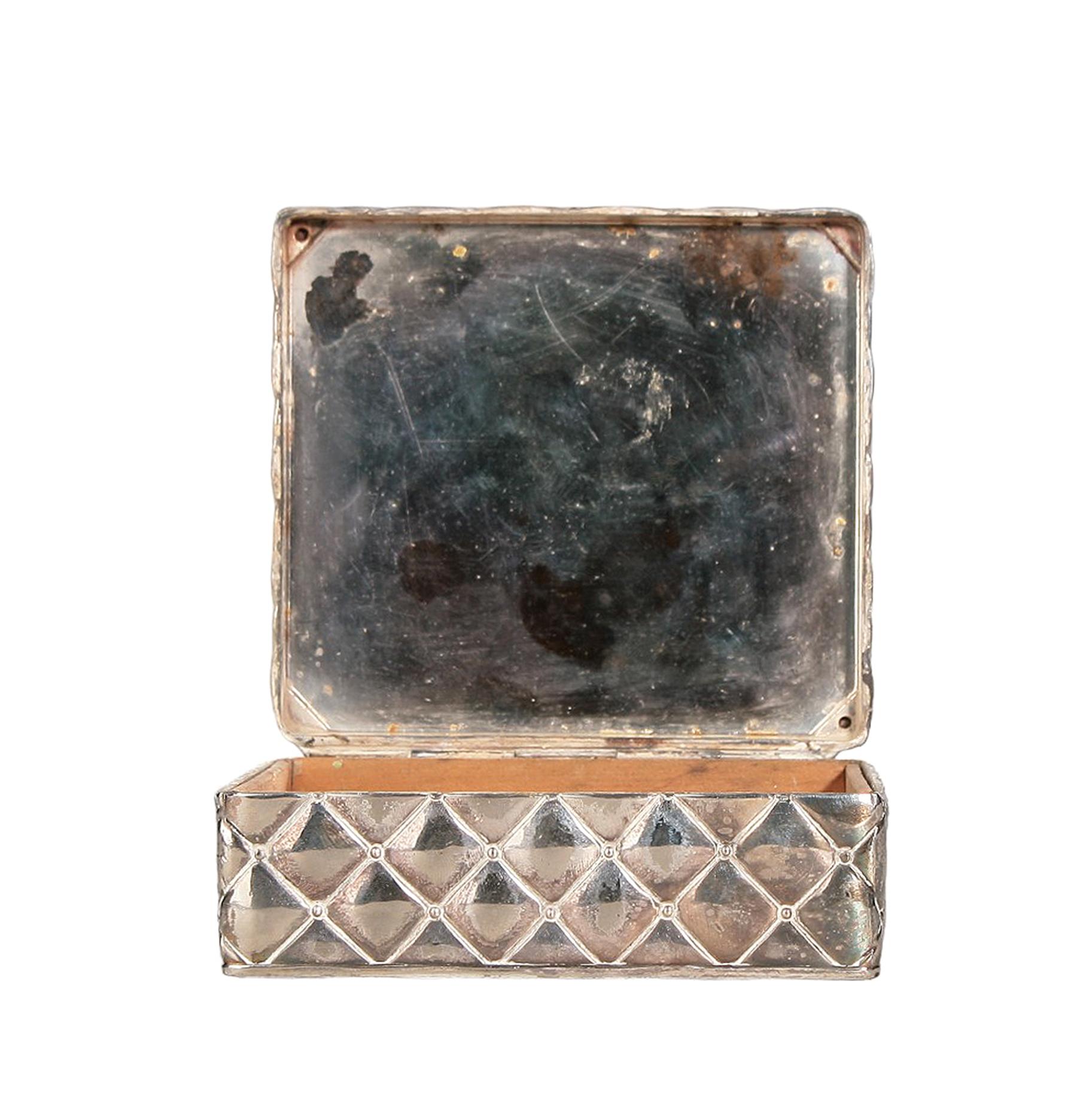 Caja de metal de la Secesión vienesa de Josef Hoffmann y Wiener Werkstätte, Austria Austríaco en venta