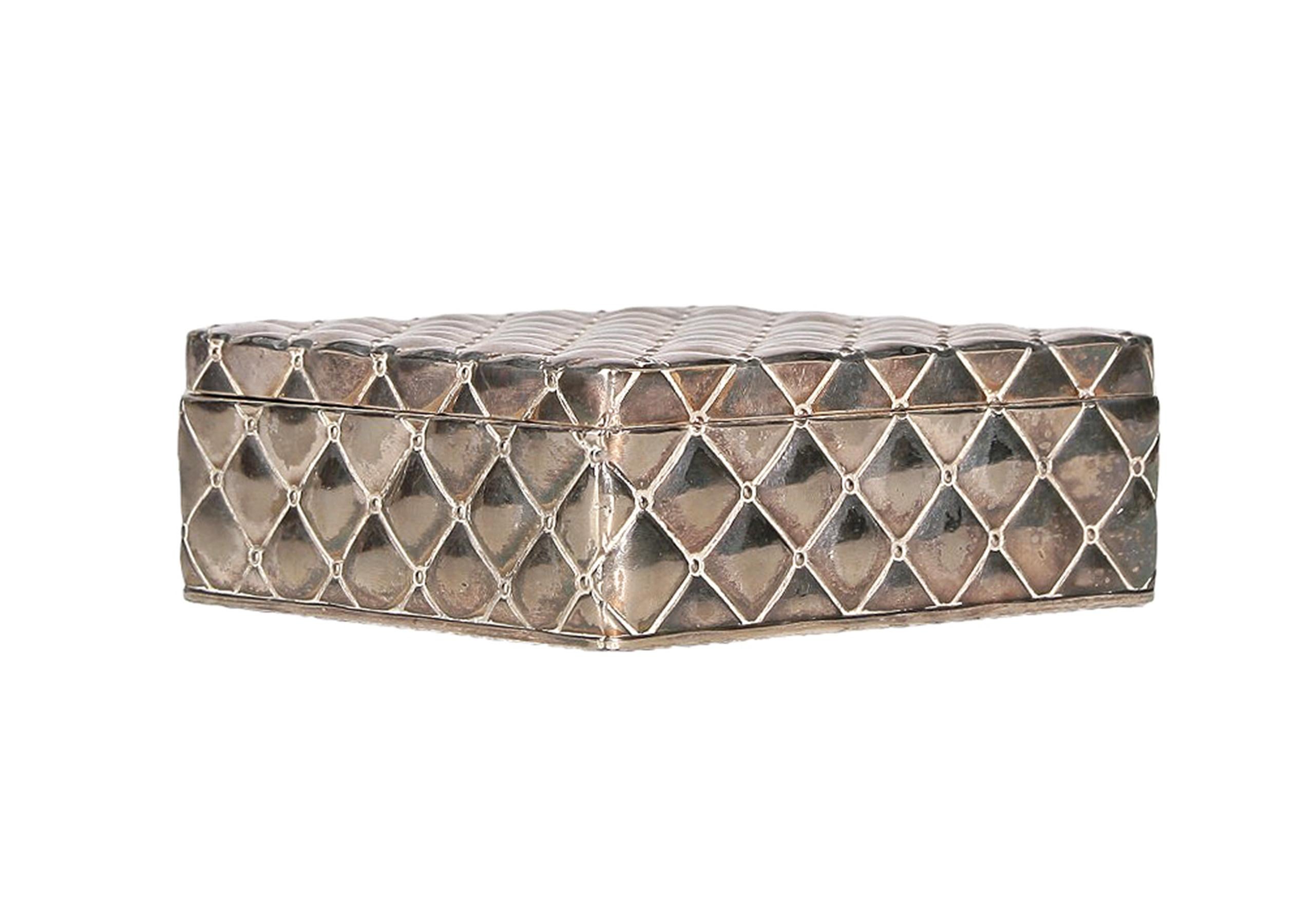 Caja de metal de la Secesión vienesa de Josef Hoffmann y Wiener Werkstätte, Austria principios del siglo XX en venta