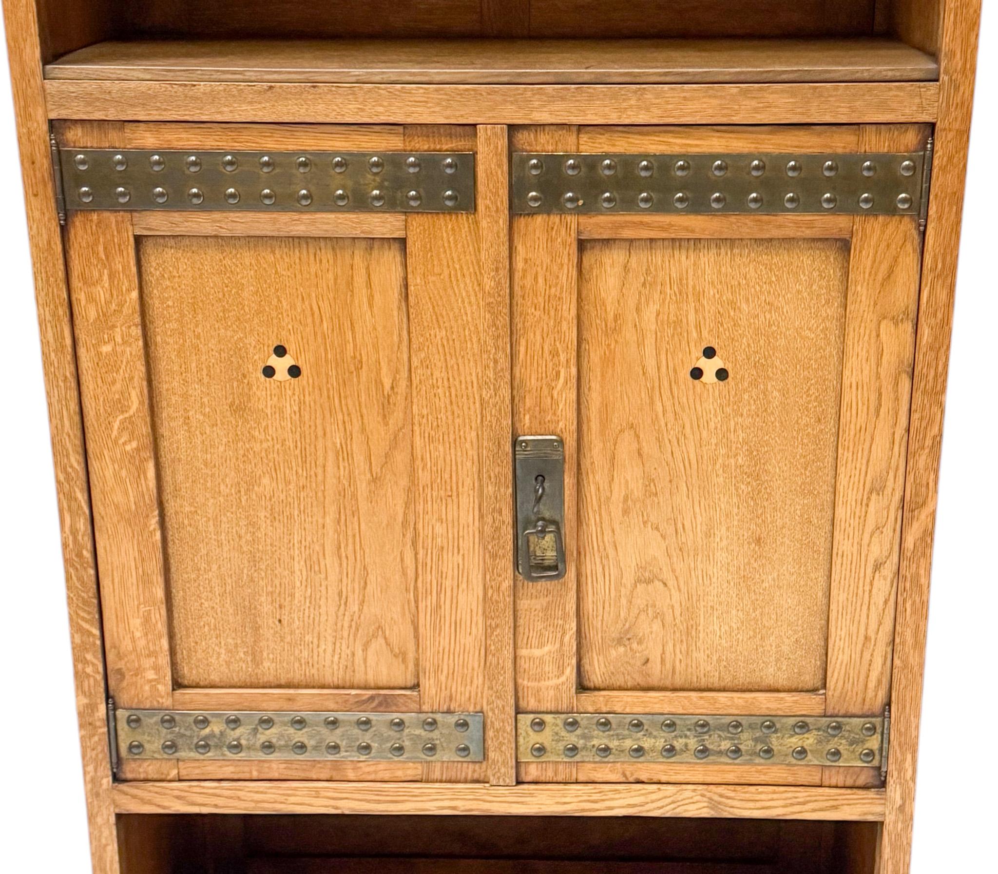Vienna Secession Oak Bookcase Austria, 1900s For Sale 2