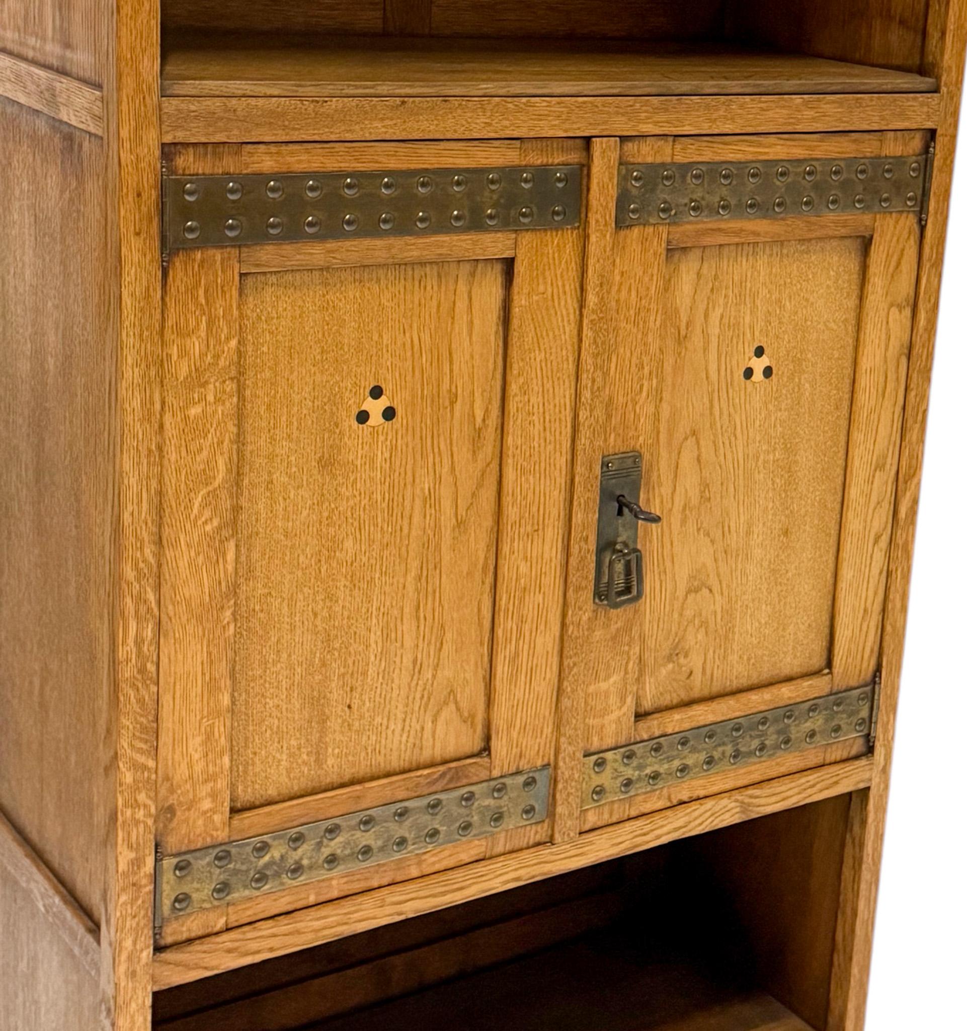 Vienna Secession Oak Bookcase Austria, 1900s For Sale 3