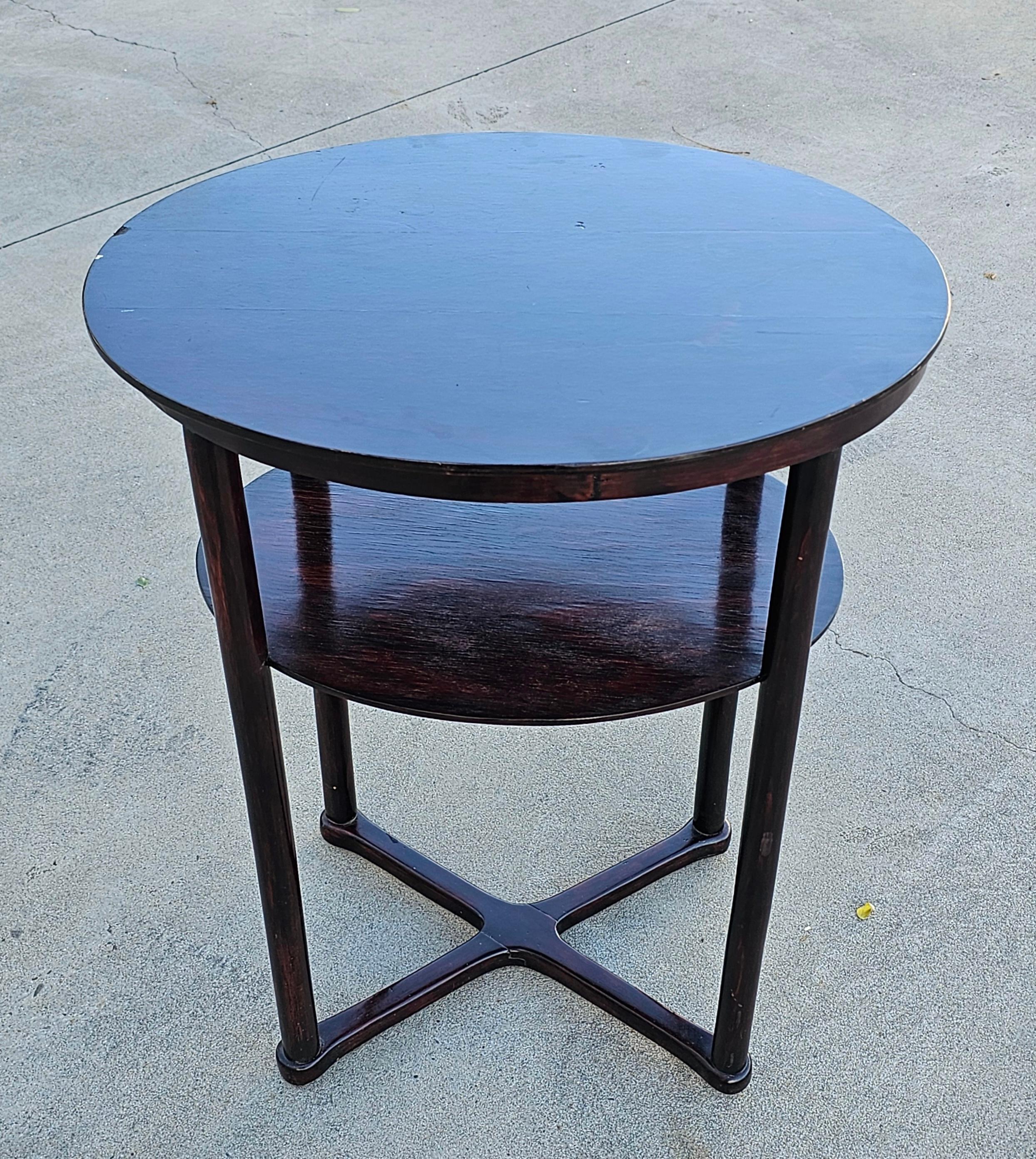 Vienna Secession Oval Side Table Model 960/2 designed by Josef Hoffmann, 1910s For Sale 4