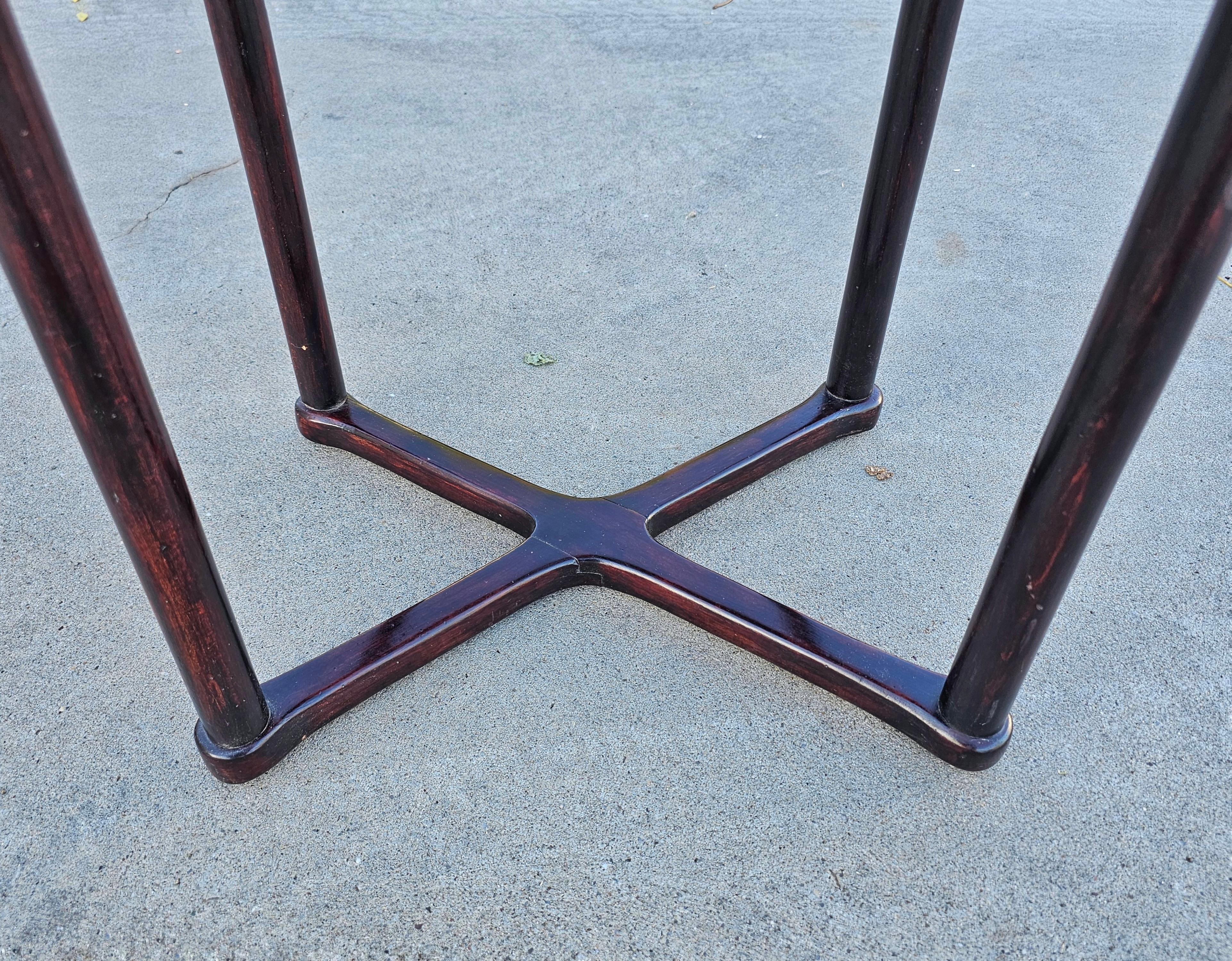 Beech Vienna Secession Oval Side Table Model 960/2 designed by Josef Hoffmann, 1910s For Sale