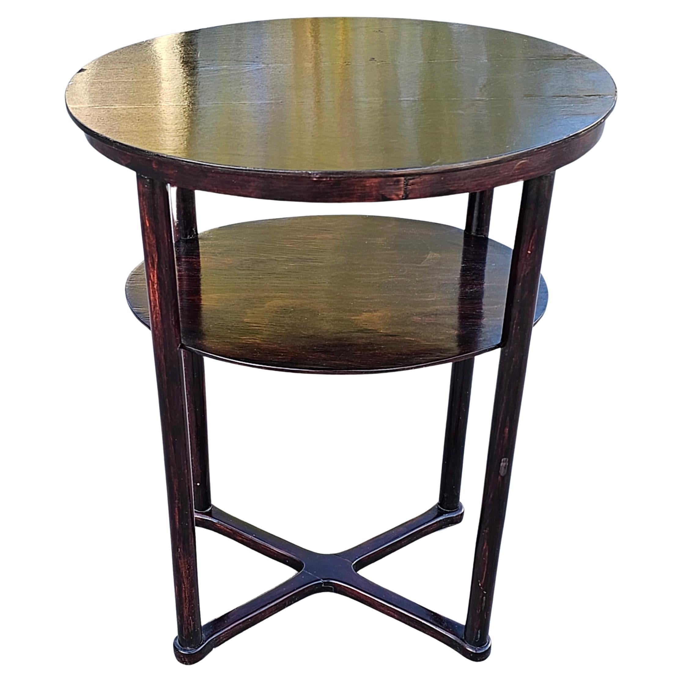 Vienna Secession Oval Side Table Model 960/2 designed by Josef Hoffmann, 1910s For Sale