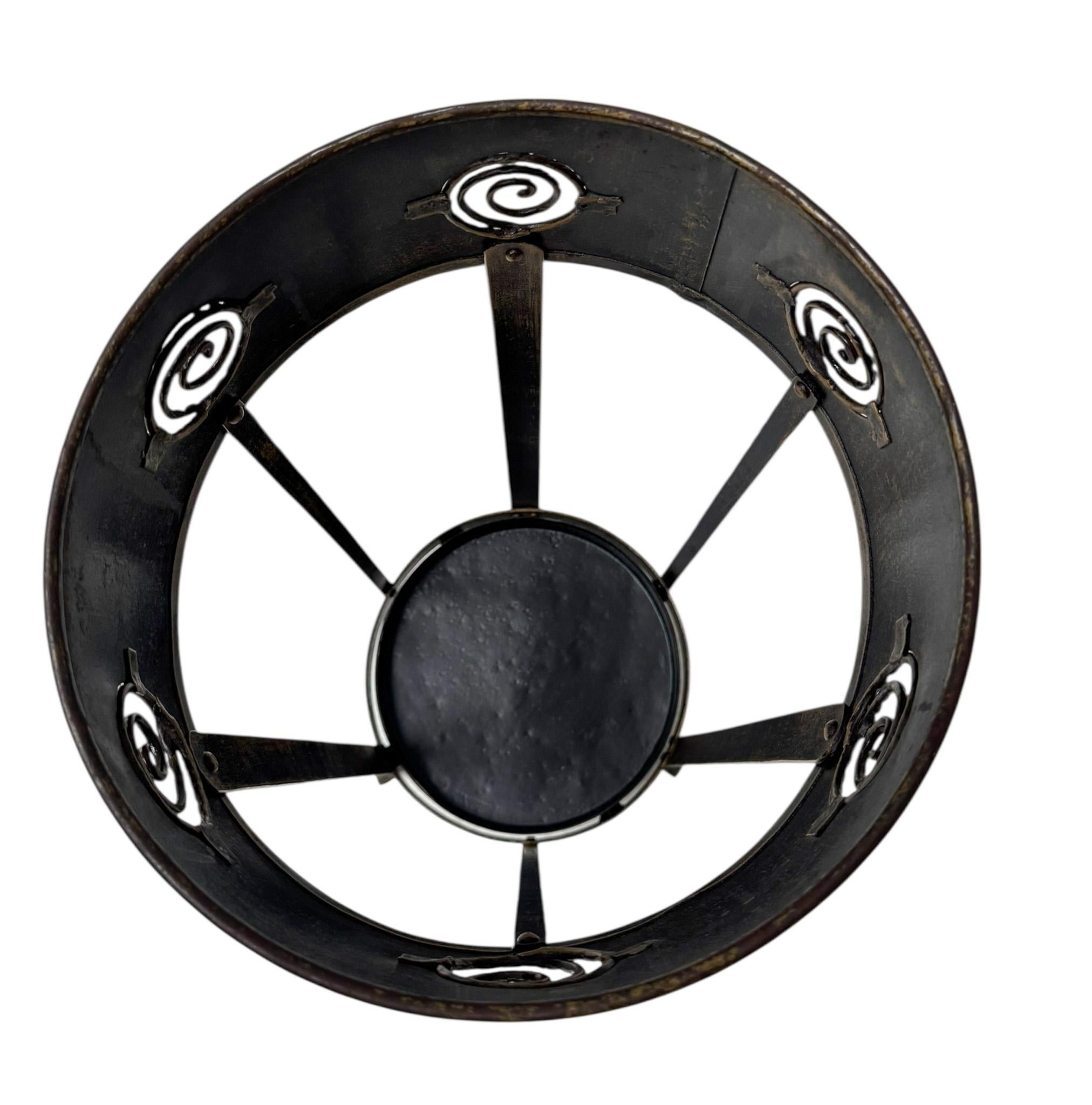 Porte-parapluie en métal patiné de la Sécession viennoise, années 1900 en vente 1