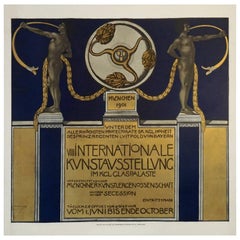 Vienna Secession Period International Art Exhibition Poster by Julius Diez, 1901