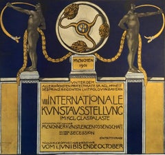 Vienna Secession Period International Art Exhibition Poster by Julius Diez, 1901