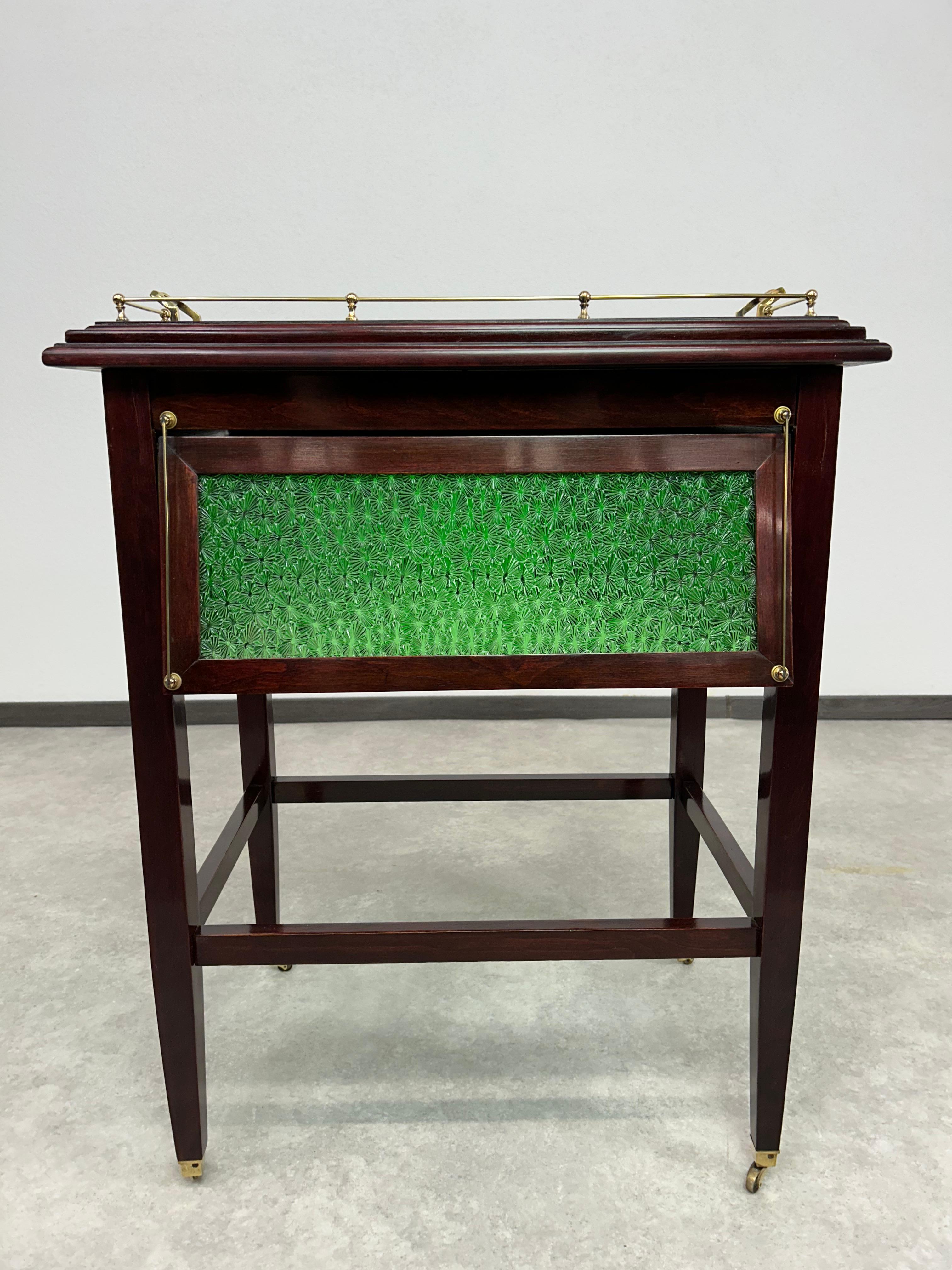Vienna secession serving table. Professionally stained and repolished.