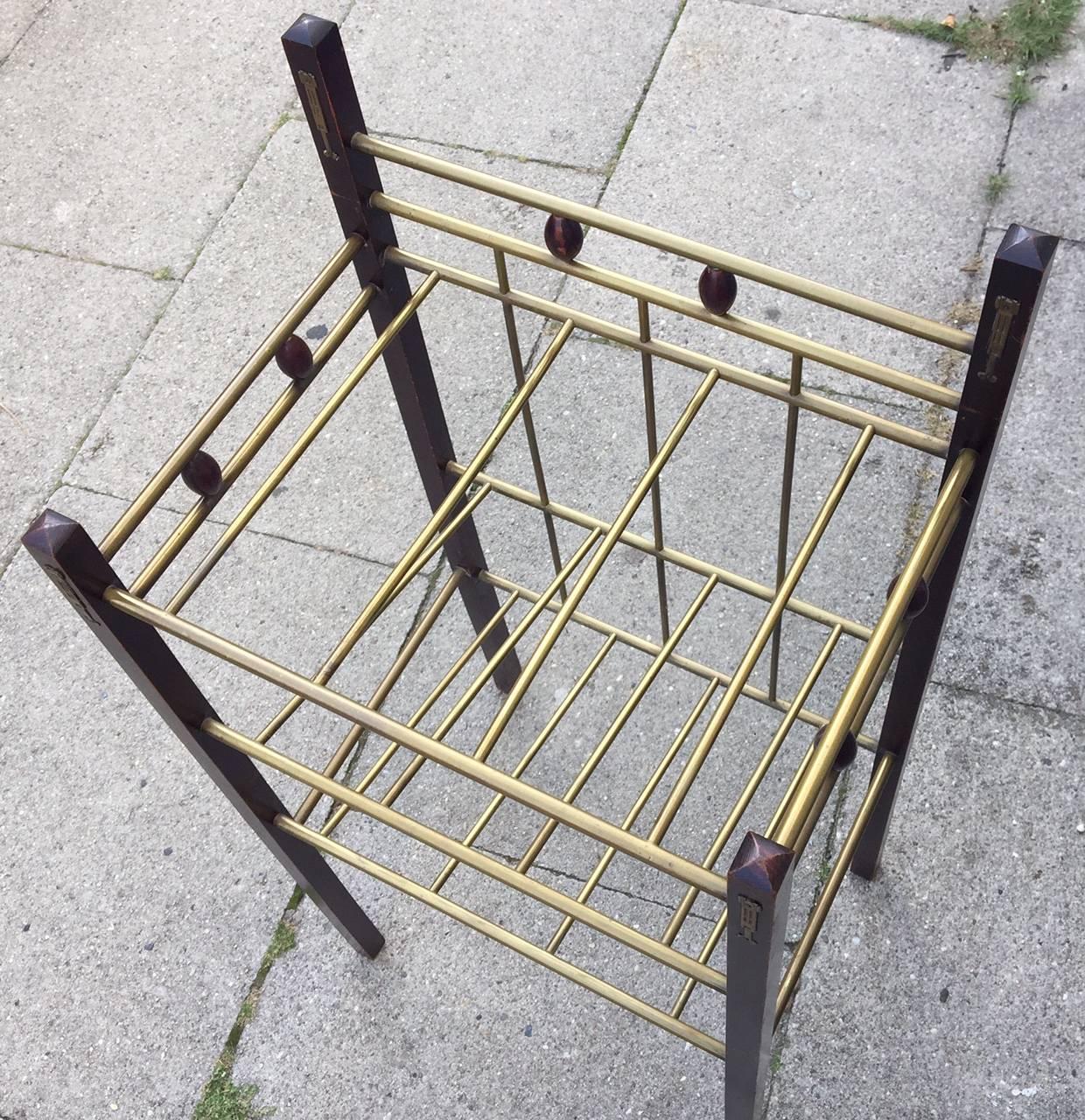 Vienna Secession Sheet Music or Magazine Rack, Koloman Moser Style, 1900s In Good Condition For Sale In Esbjerg, DK
