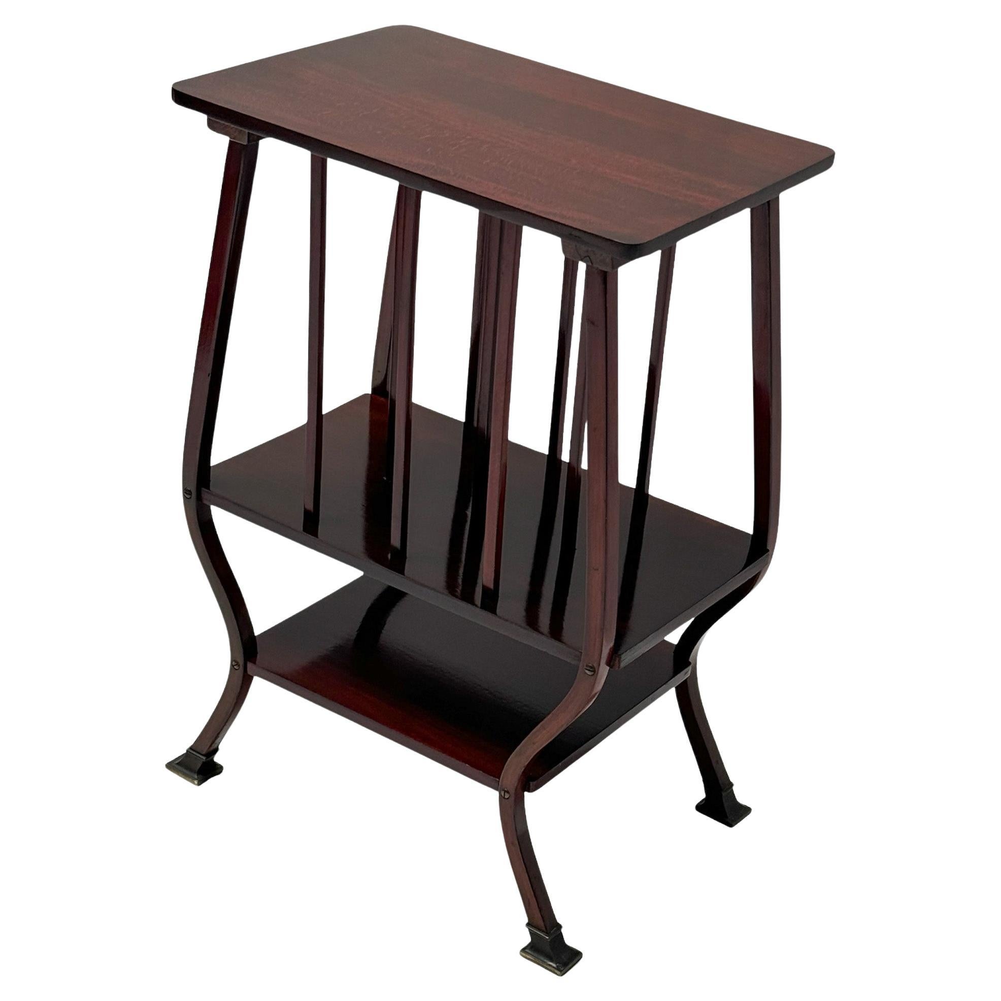 Mesa auxiliar de la Secesión vienesa de Gustav Siegel para Gebrüder Thonet Austria, 1900