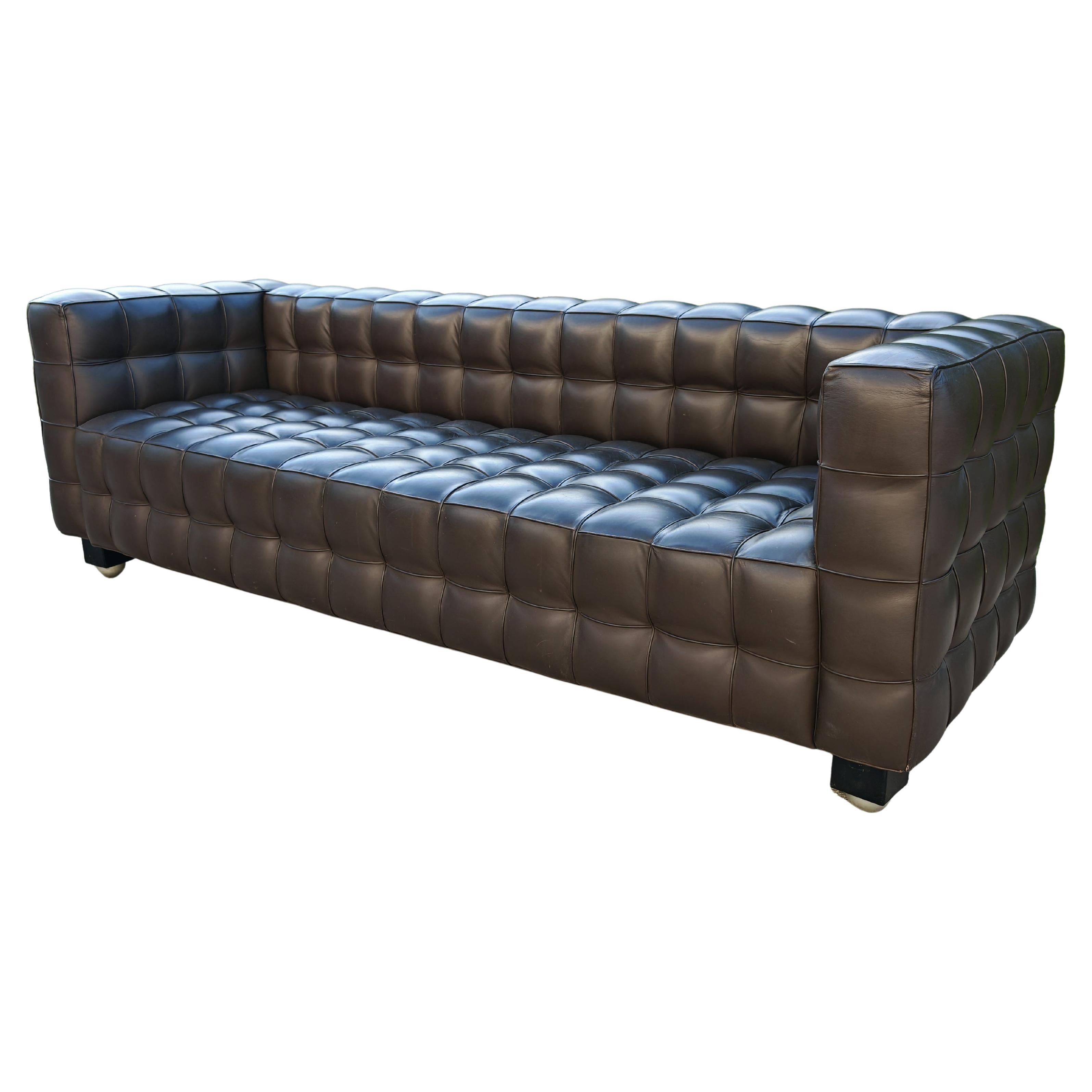 Vienna Secession Sofa "Kubus" by Josef Hoffmann, manufactured by Wittmann