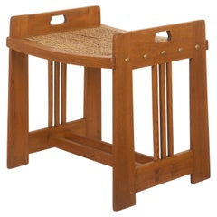 Tabouret de la Sécession viennoise de Wilhelm Schmidt pour Prag Rudnicker