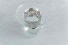 Vienna Secessionist Art Glass Vase w/ Copper Overlay, ca. 1910