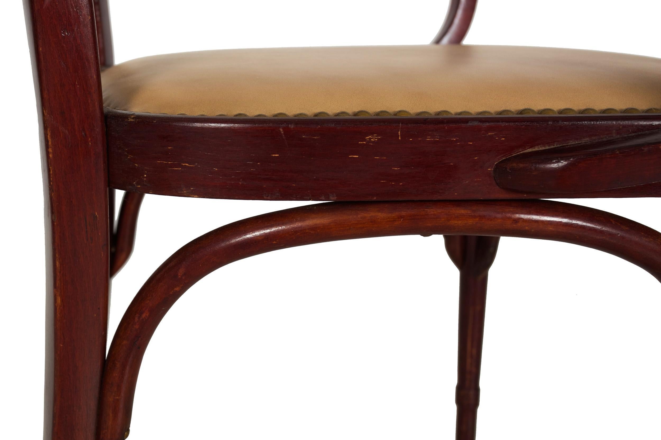 Vienna Secessionist Bentwood Arm Chair by Jacob & Josef Kohn For Sale 9