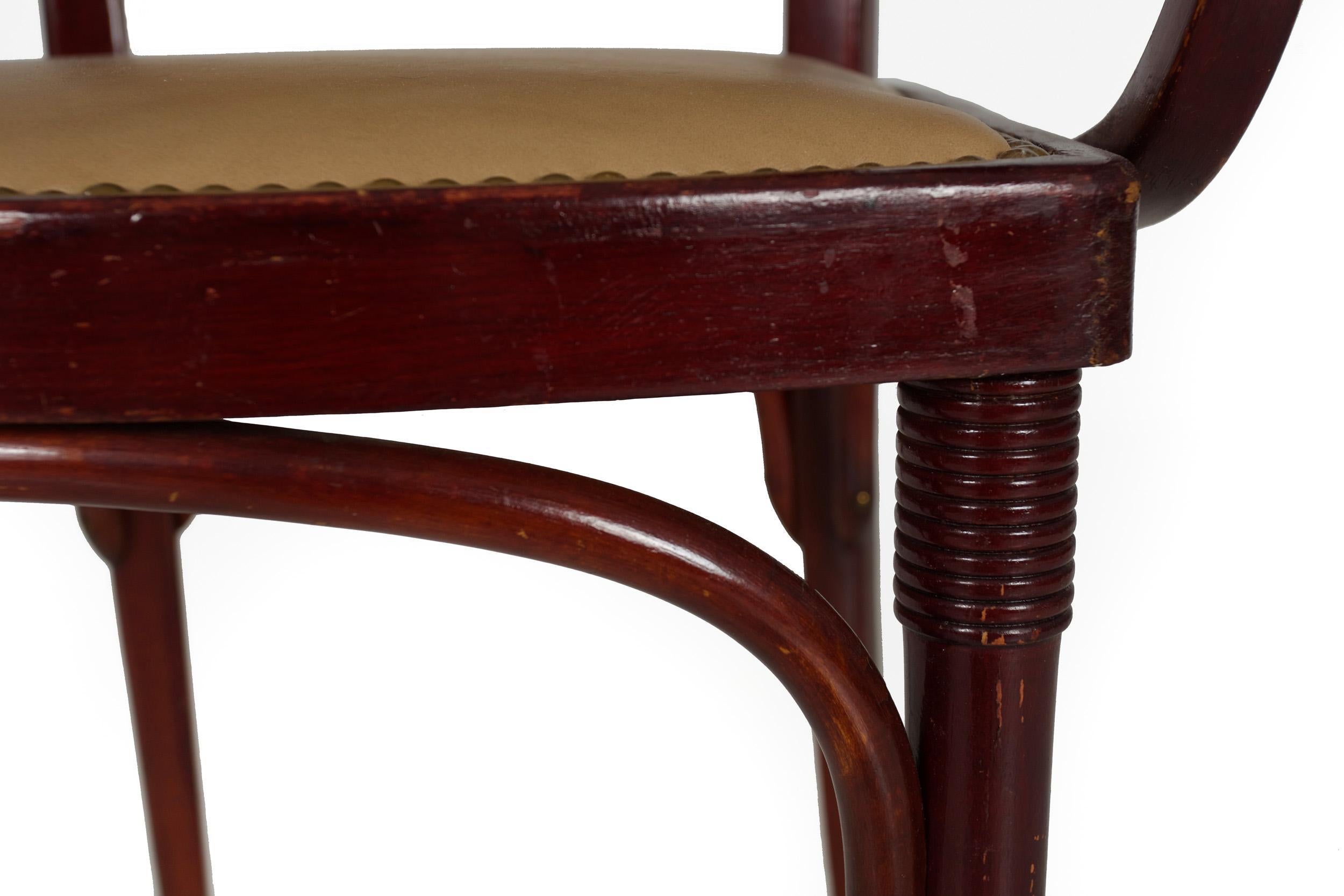 Vienna Secessionist Bentwood Arm Chair by Jacob & Josef Kohn For Sale 10