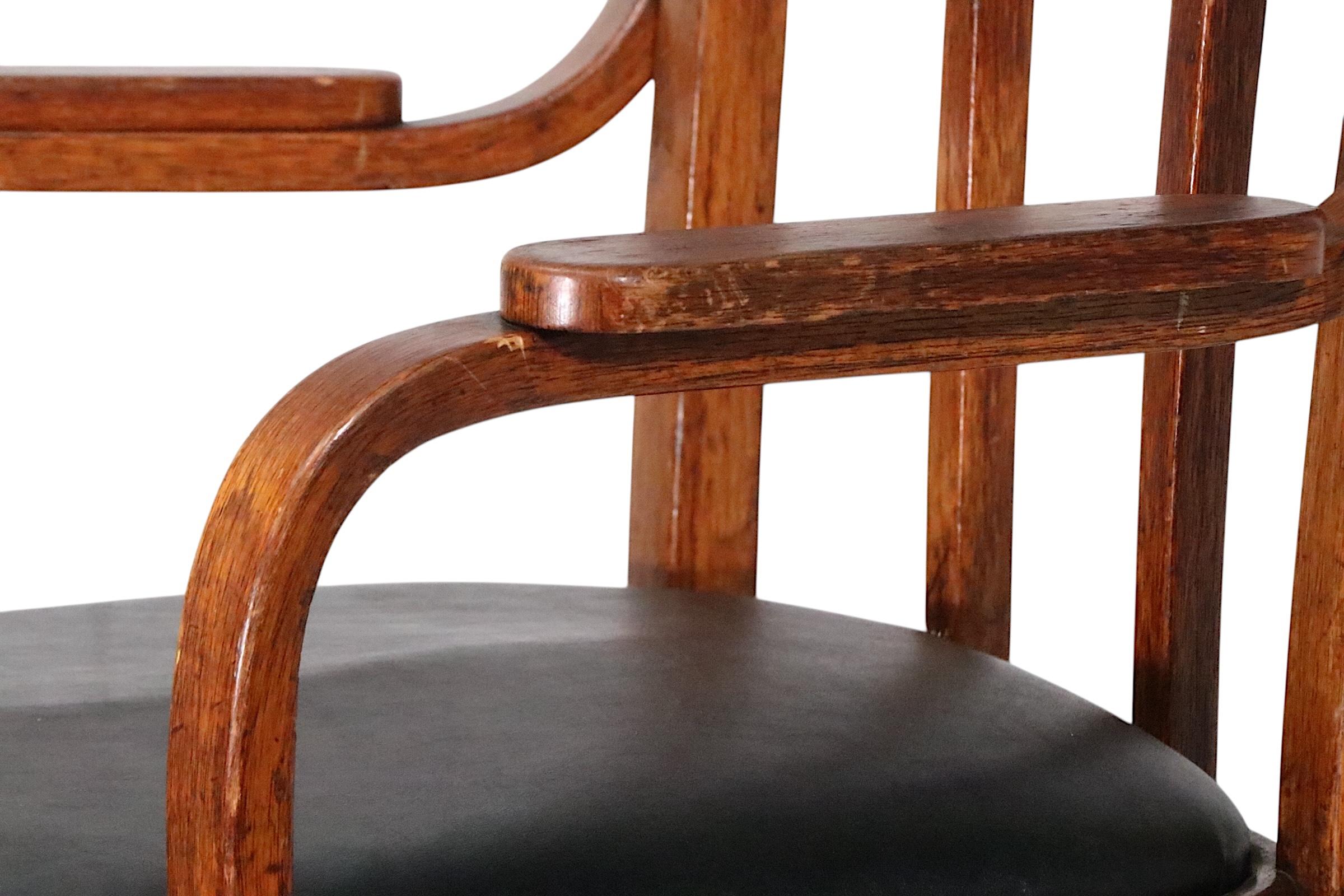 Vienna Secessionist Bentwood Arm Chair by Thonet att. to Josef Hoffman c. 1920's en venta 1