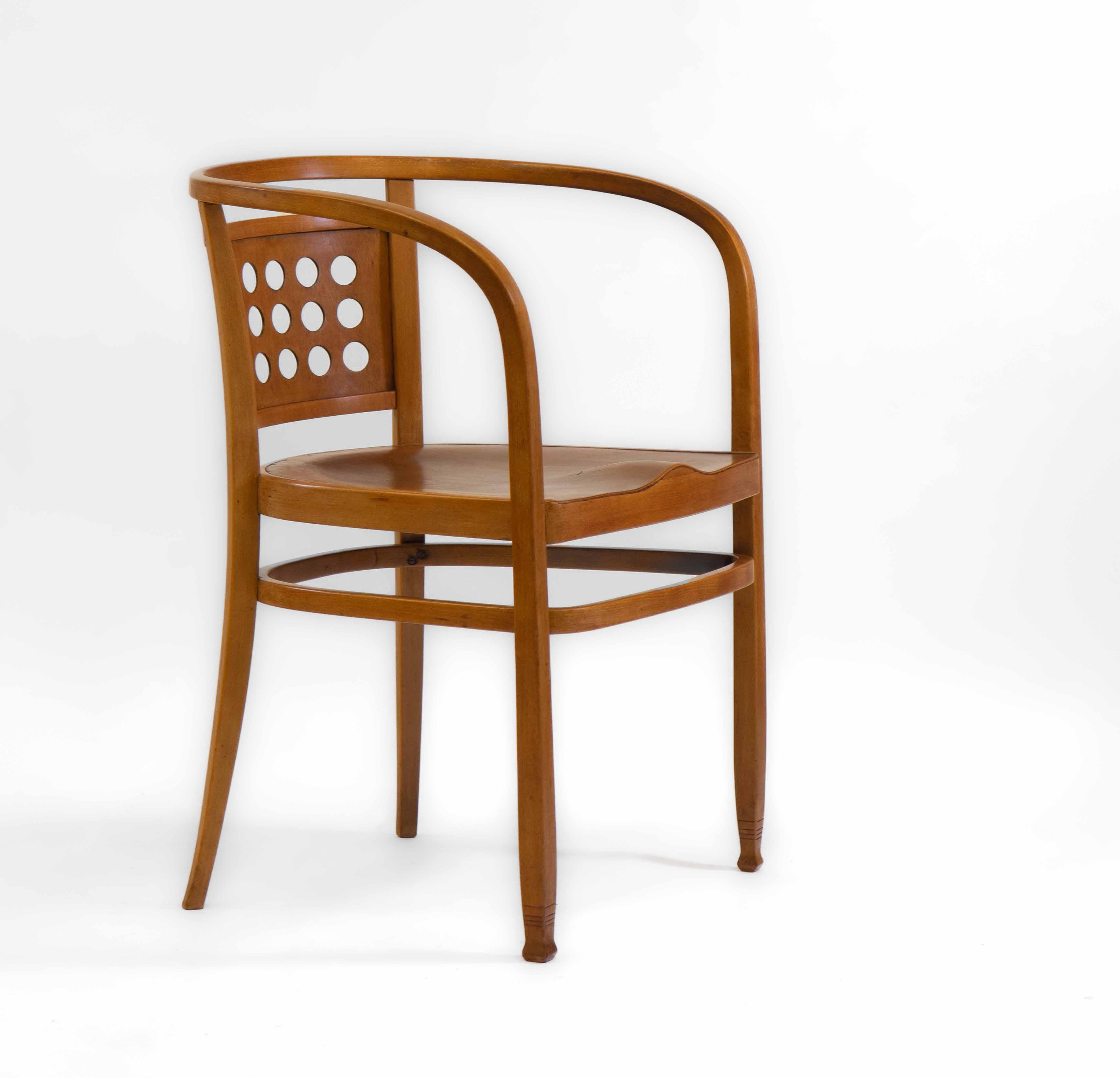 Vienna Secessionist Bentwood Armchair Designed By Otto Wagner 4