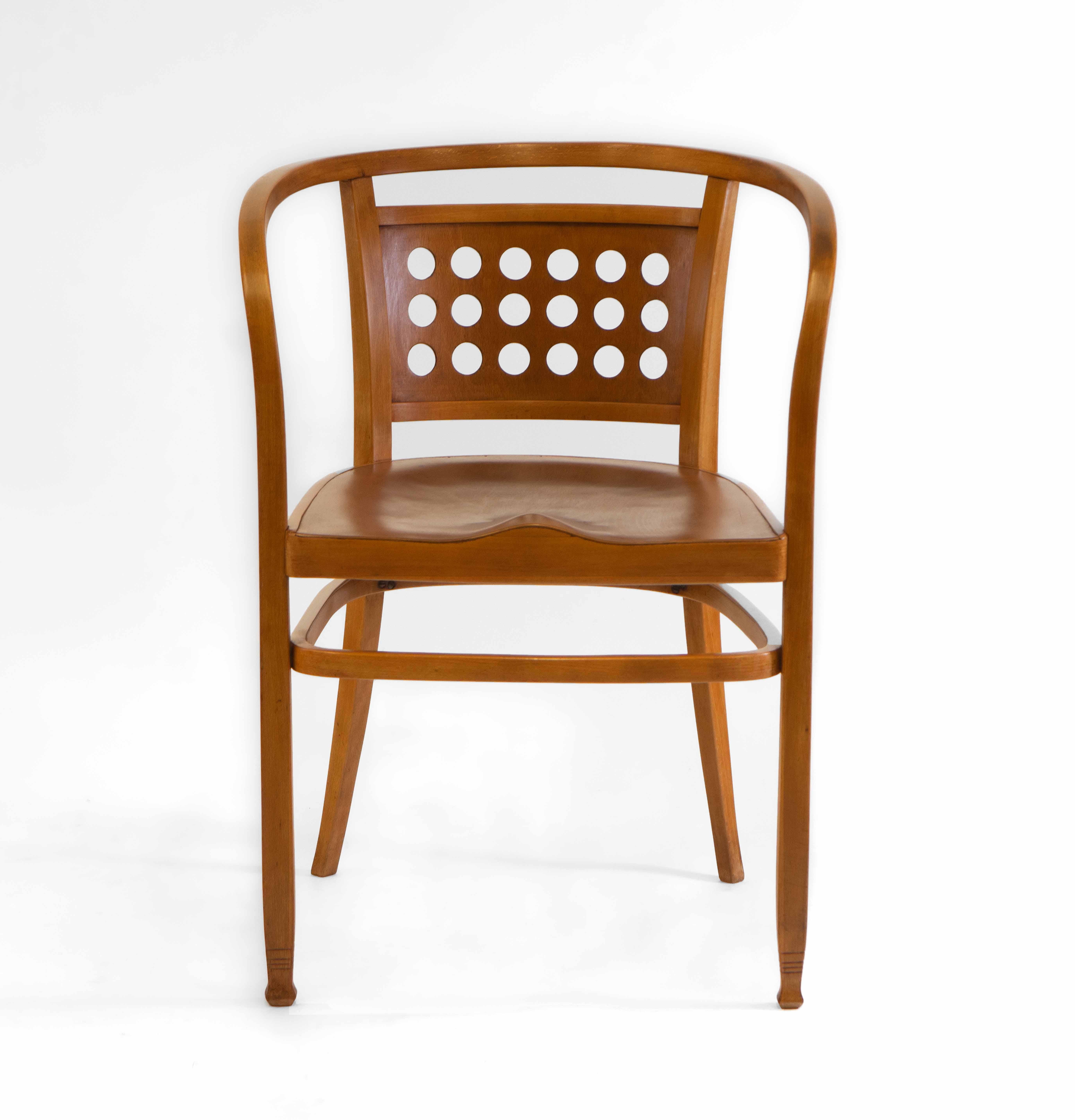Austrian Vienna Secessionist Bentwood Armchair Designed By Otto Wagner
