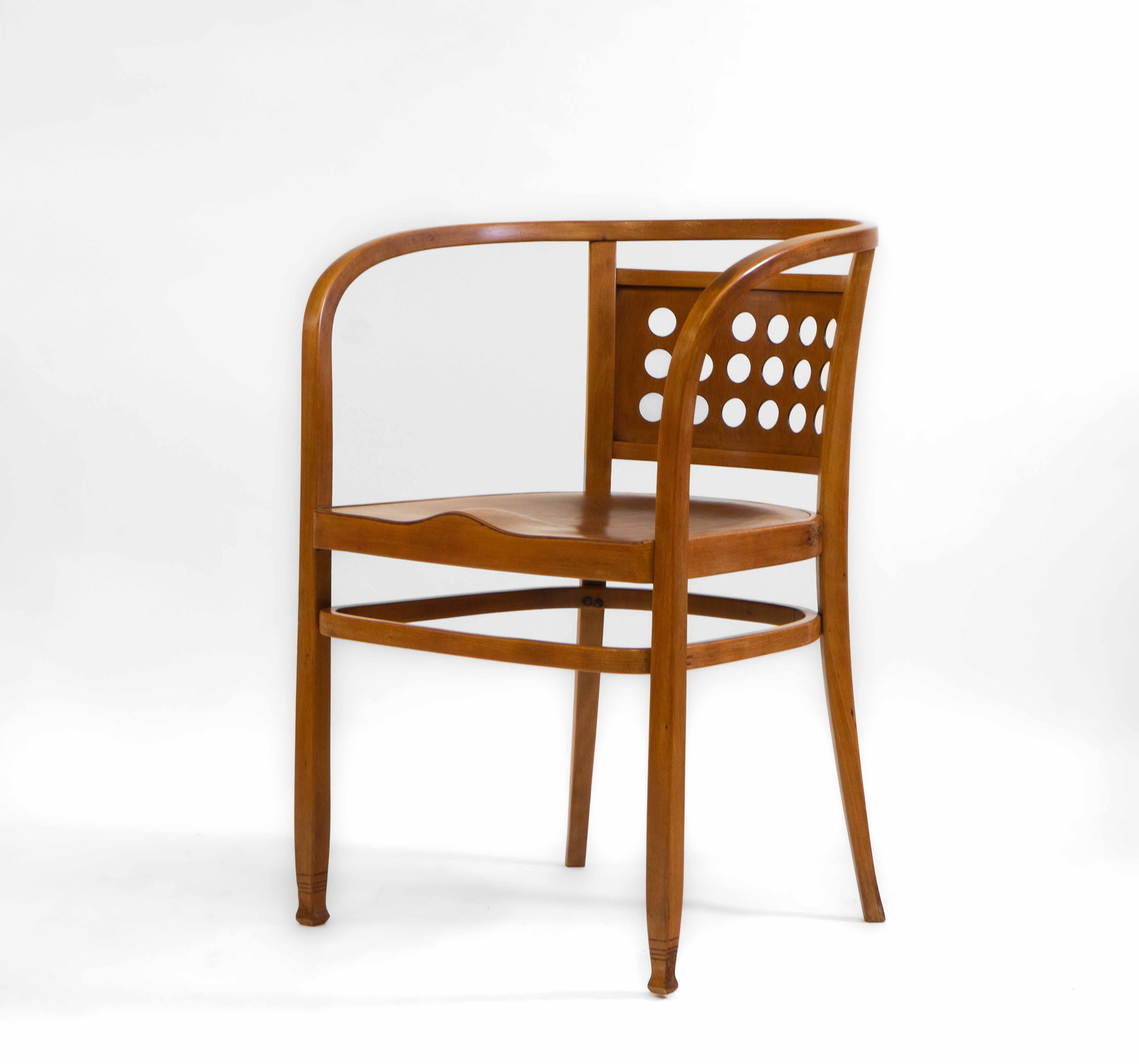 20th Century Vienna Secessionist Bentwood Armchair Designed By Otto Wagner