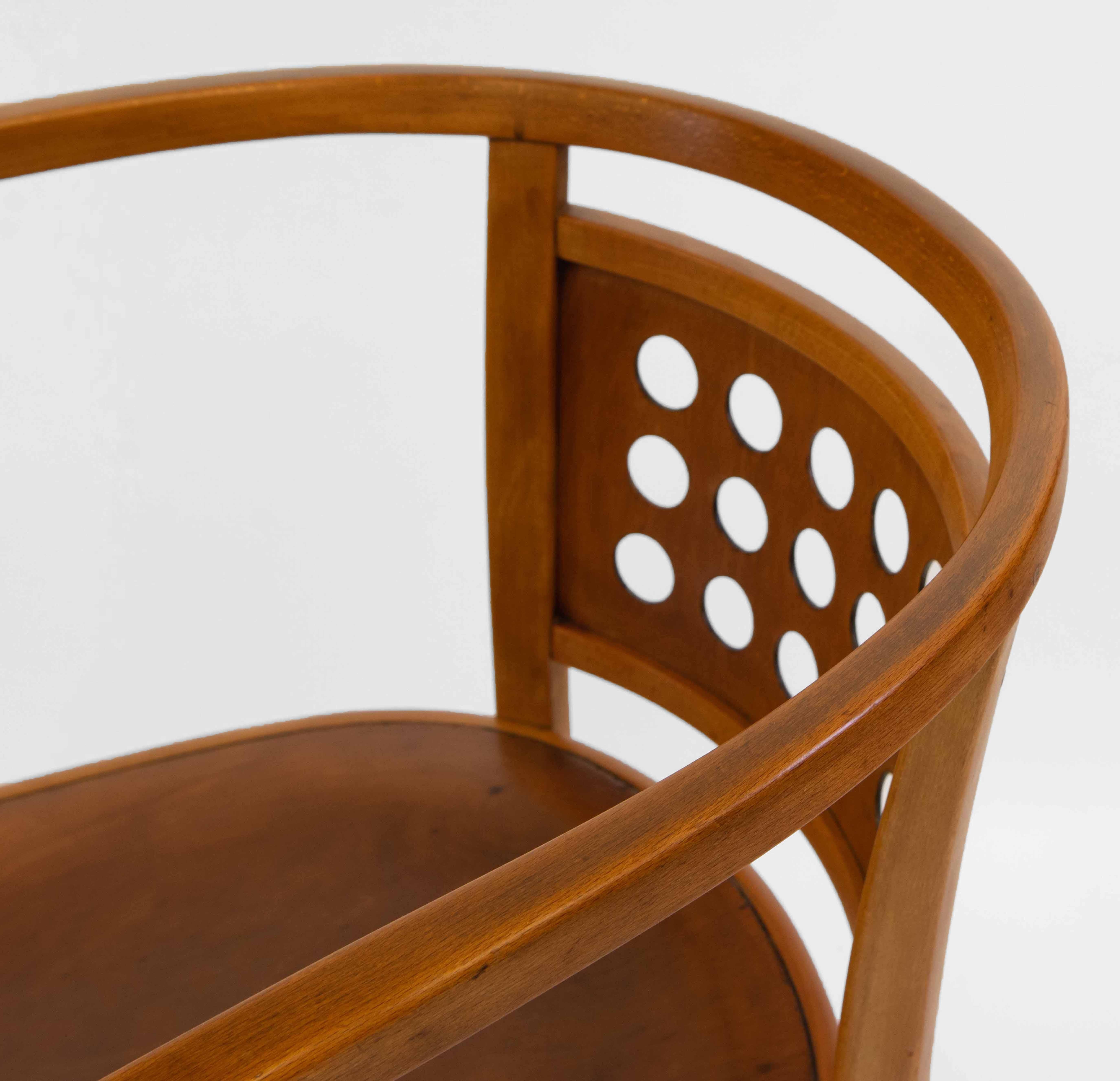 Vienna Secessionist Bentwood Armchair Designed By Otto Wagner 1