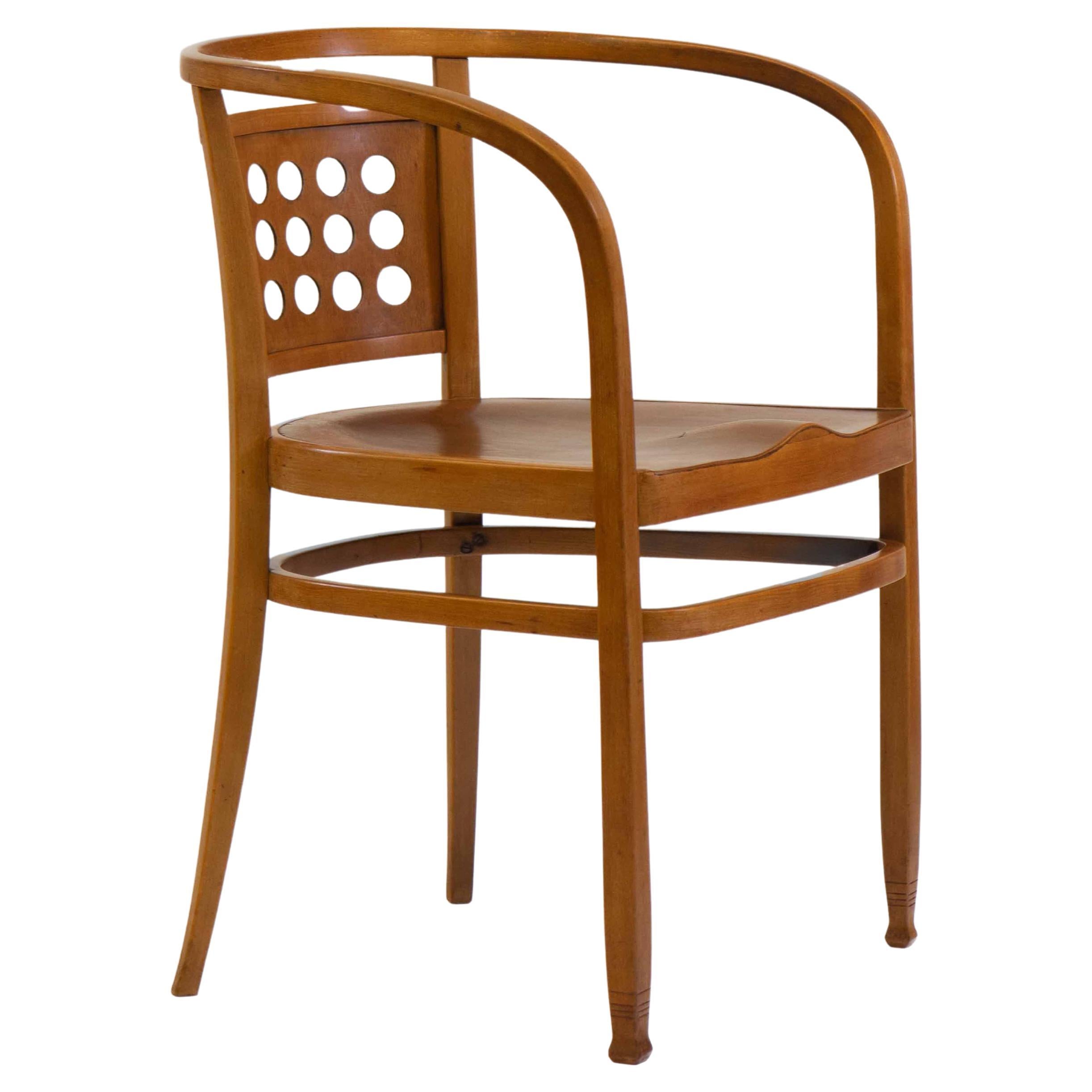 Vienna Secessionist Bentwood Armchair Designed By Otto Wagner
