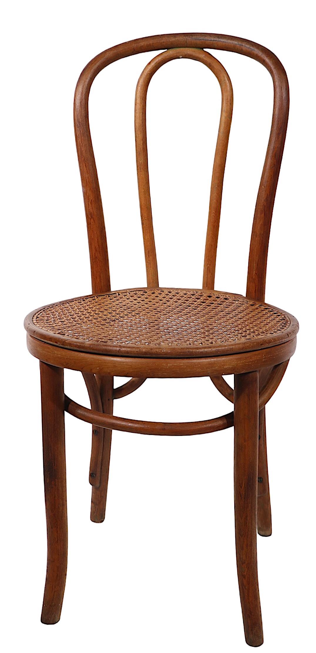 Vienna Secessionist Bentwood Chair by Kohn Mundus  In Good Condition For Sale In New York, NY