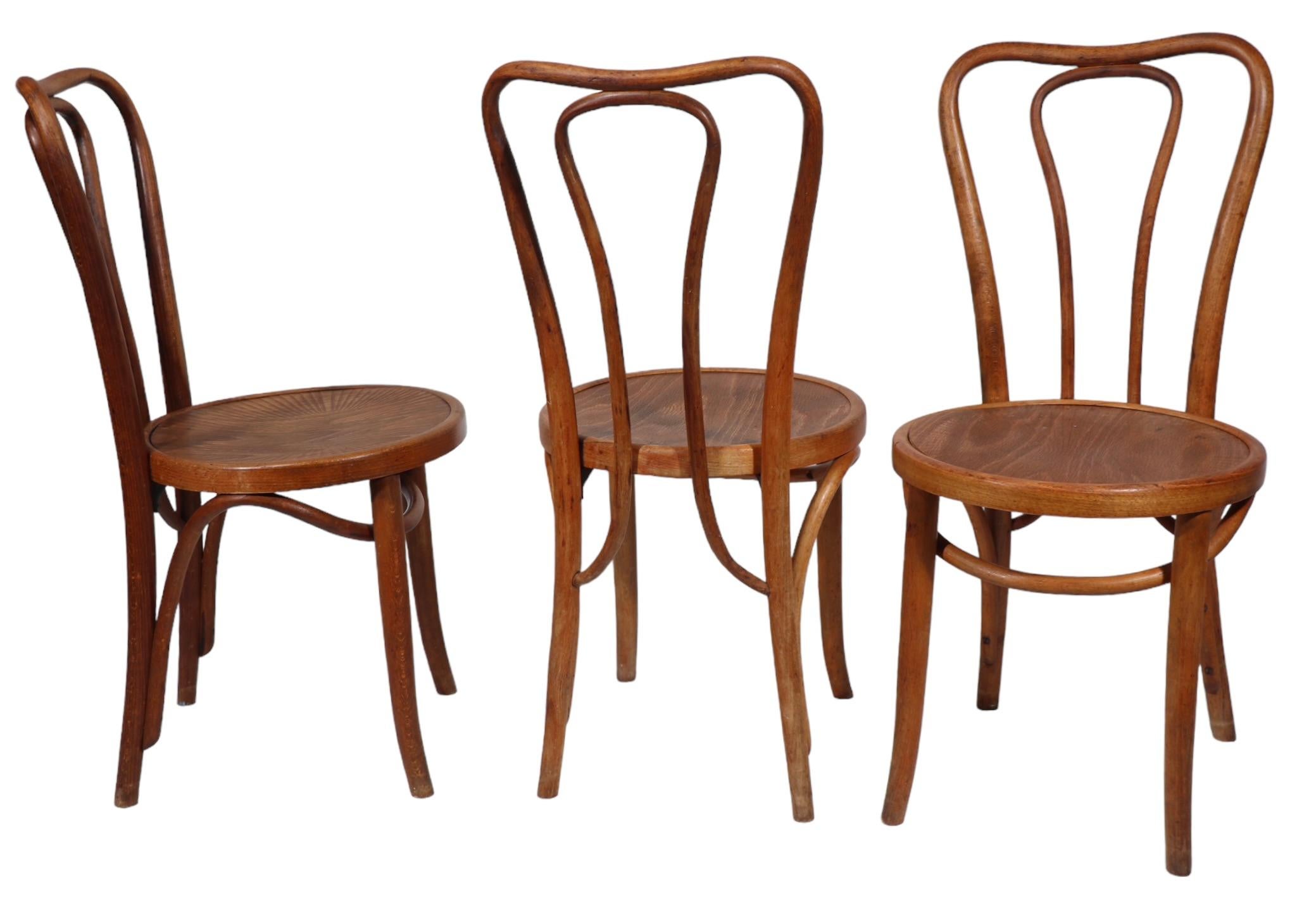 Beech Vienna Secessionist Bentwood Chairs att. to Thonet  Made in Poland 3 available 
