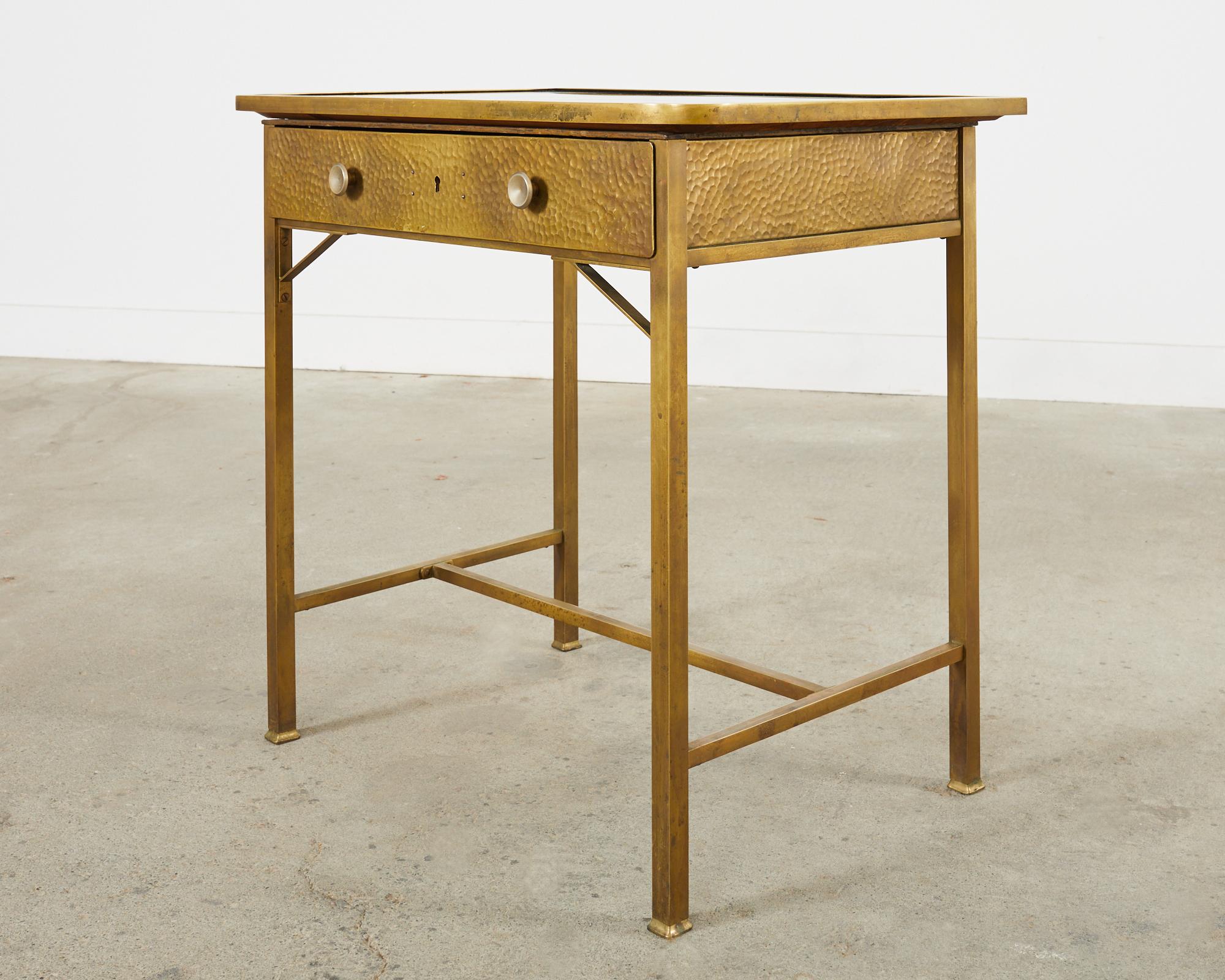 Vienna Secessionist Bronzed Metal Writing Table or Desk For Sale 4