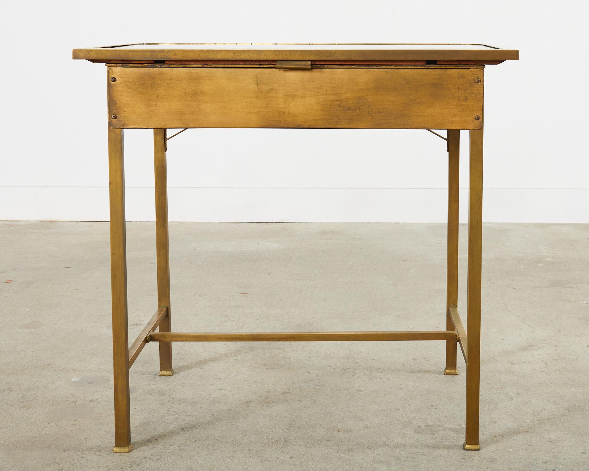 Vienna Secessionist Bronzed Metal Writing Table or Desk For Sale 14