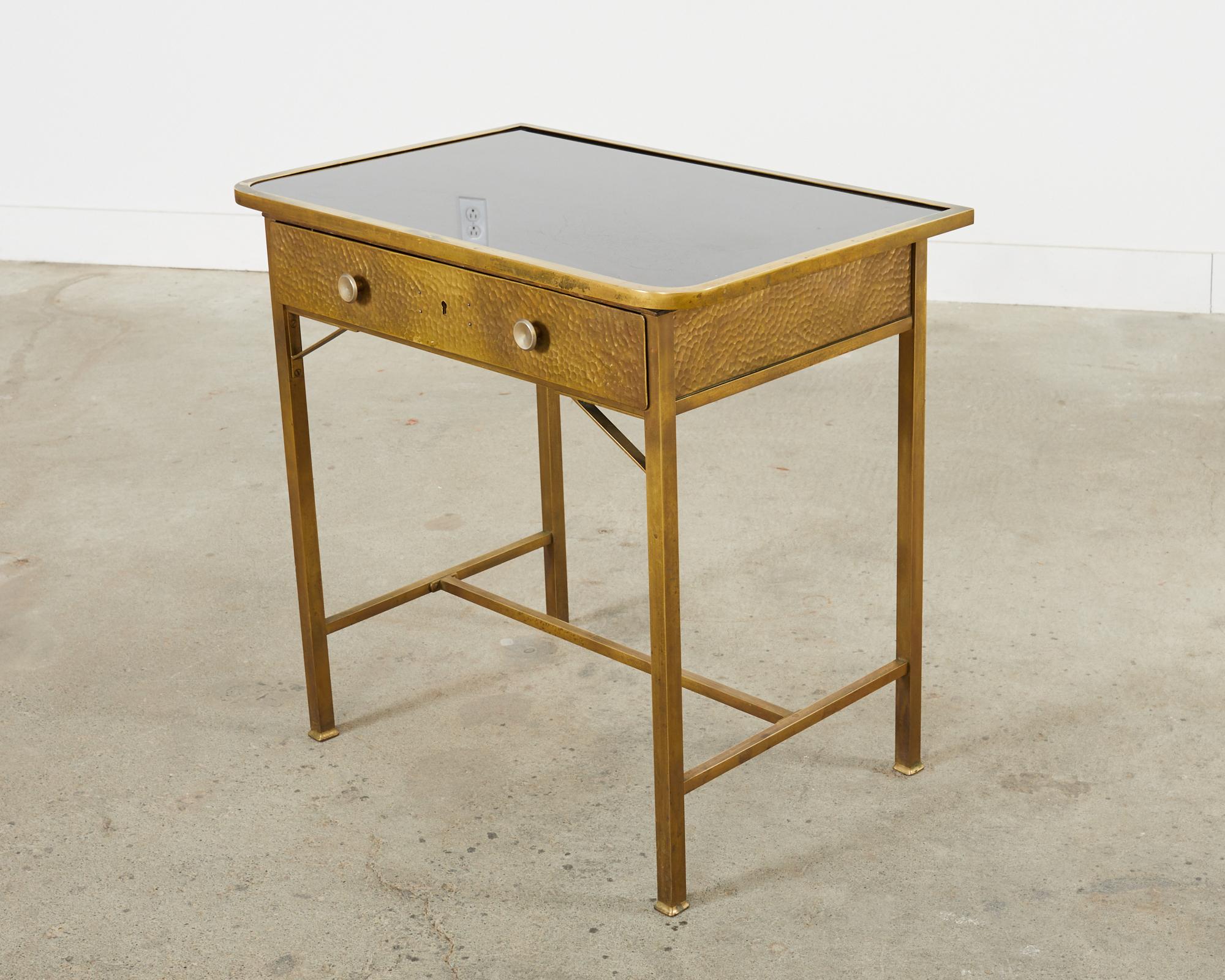 European Vienna Secessionist Bronzed Metal Writing Table or Desk For Sale