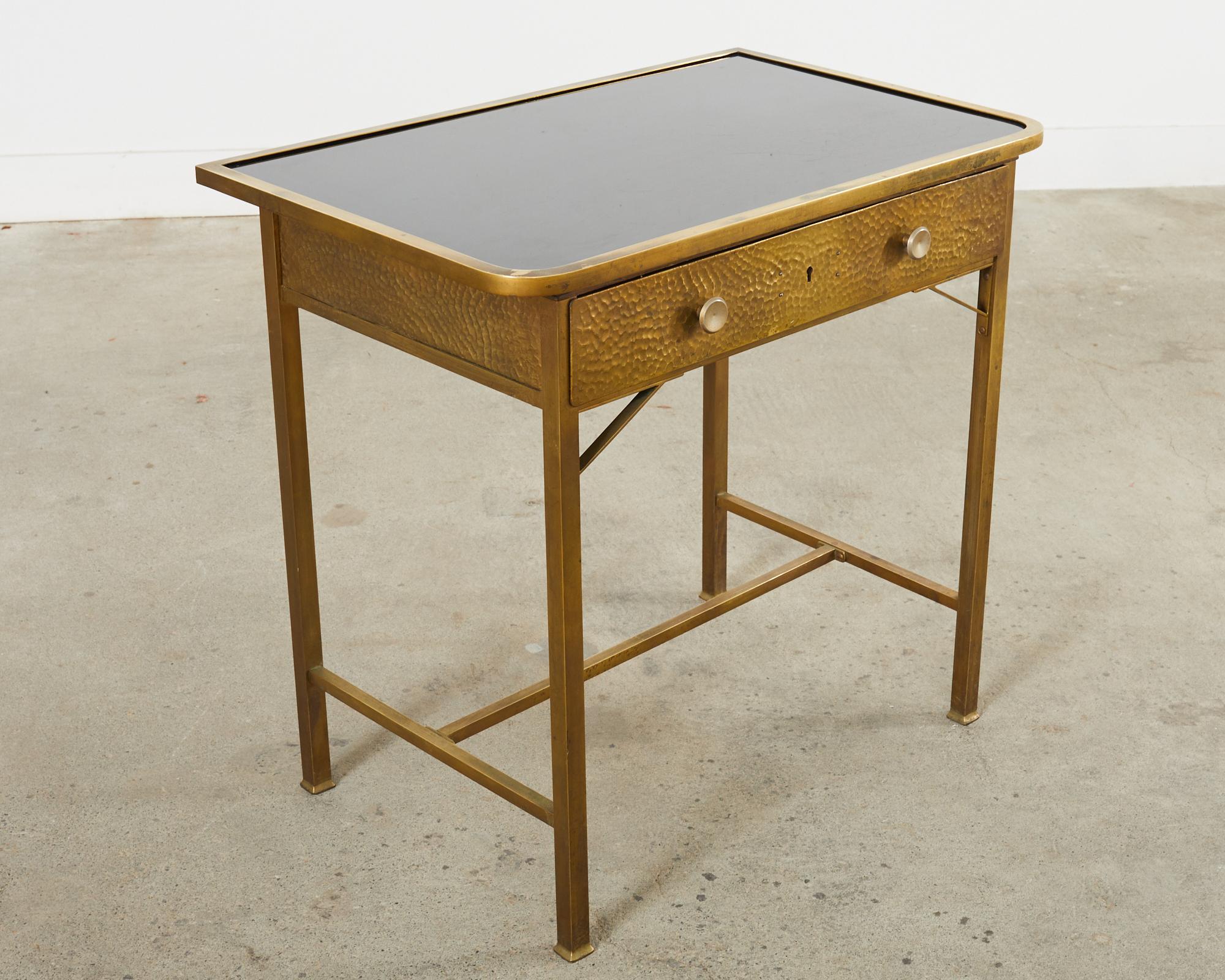 20th Century Vienna Secessionist Bronzed Metal Writing Table or Desk For Sale