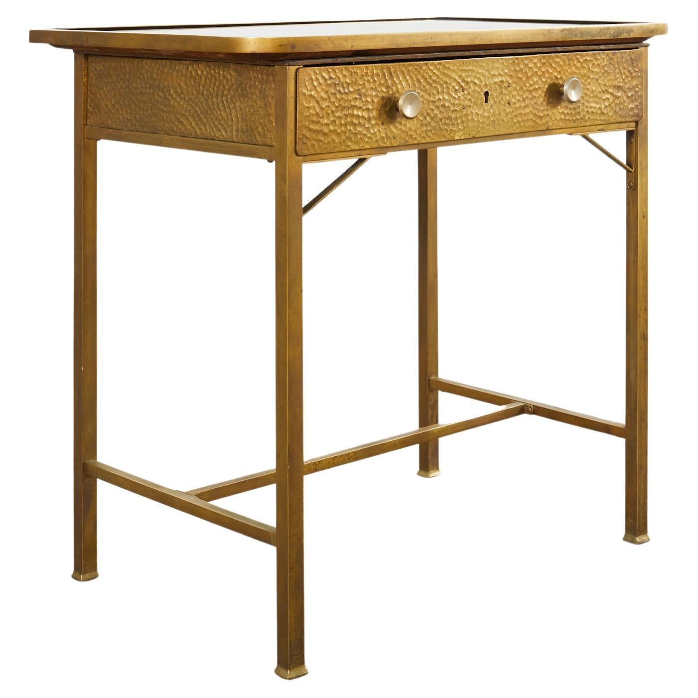 Vienna Secessionist Bronzed Metal Writing Table or Desk For Sale