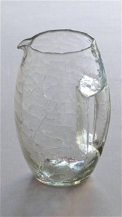 Vienna Secessionist Crystal Glass Vase Pitcher Koloman Moser Loetz Art Nouveau