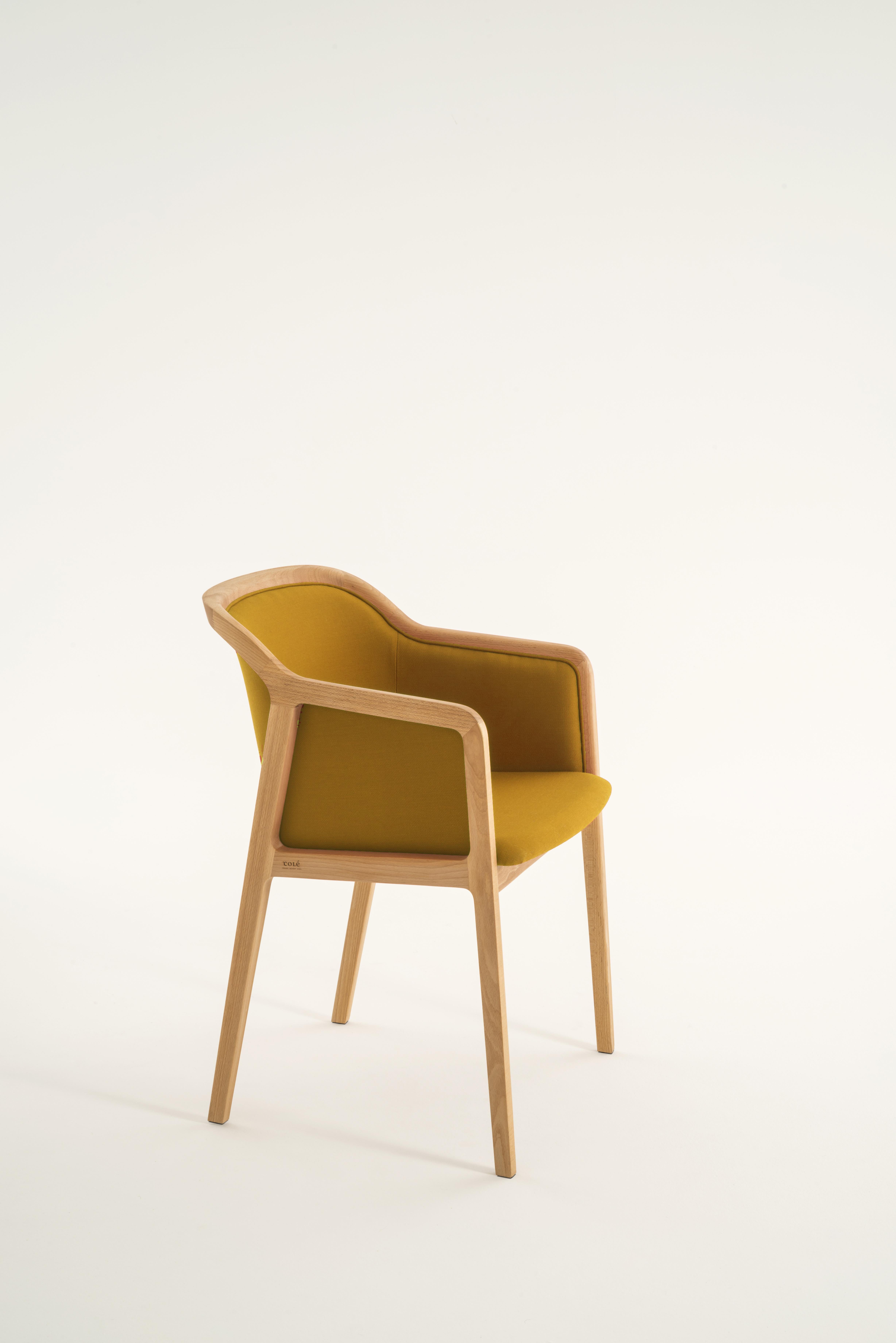 Wiener weicher Sessel aus Buchenholz und Wollstoff in Palmgrün Hergestellt in Italien im Angebot 7