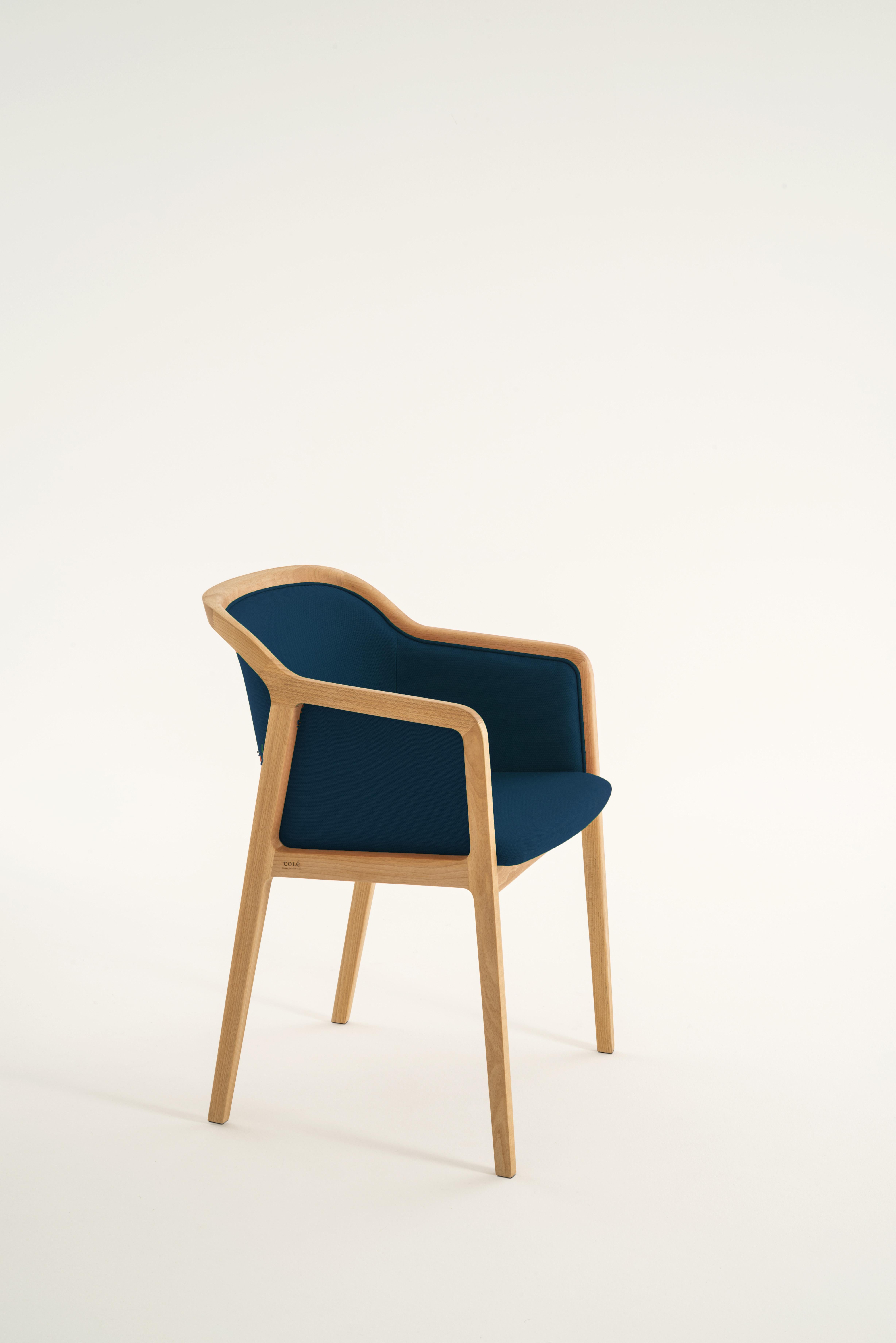Wiener weicher Sessel aus Buchenholz und Wollstoff in Palmgrün Hergestellt in Italien im Angebot 9