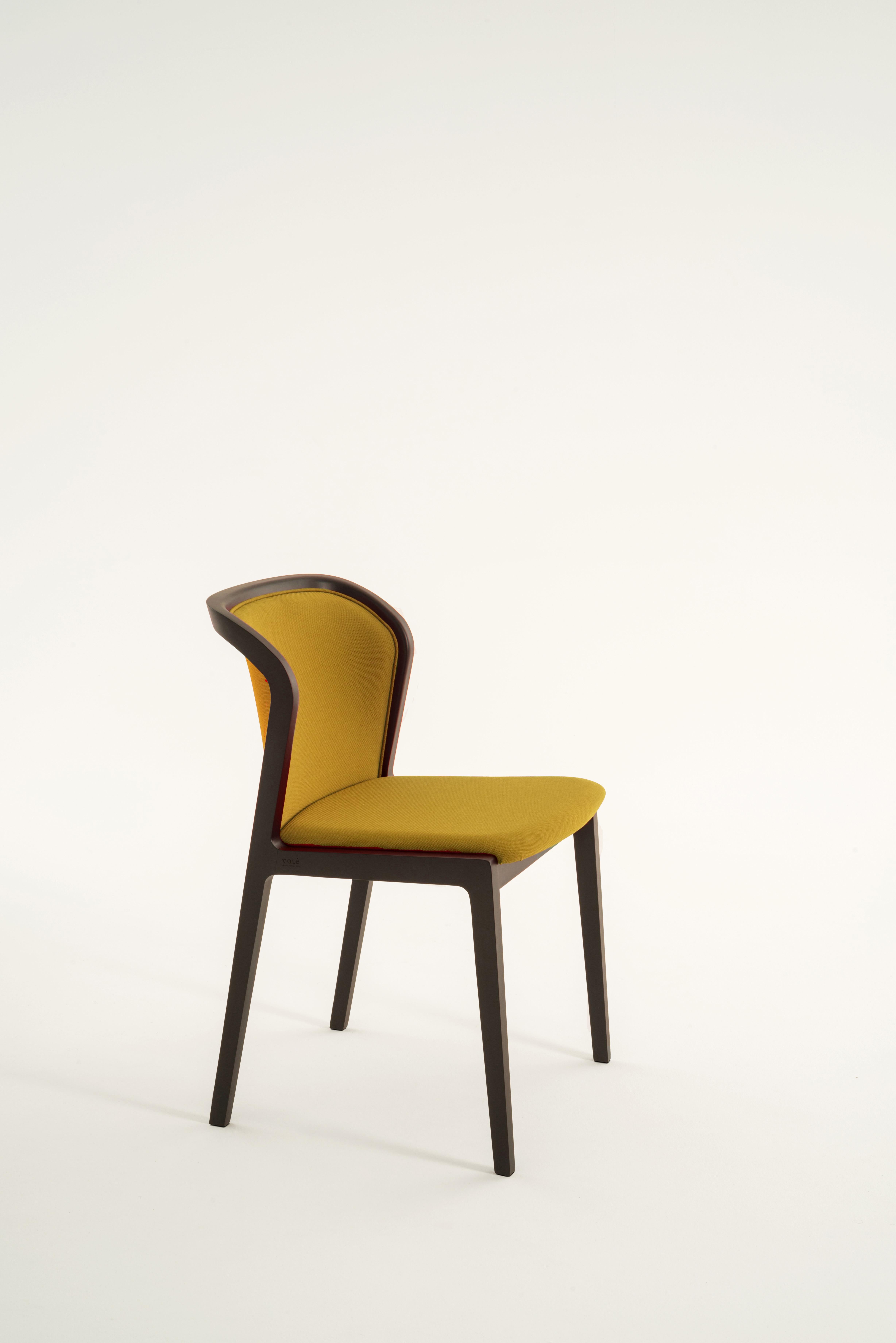 Wiener Sessel Soft Chair aus Buchenholz und Wollstoff Palm Green Hergestellt in Italien (Moderne) im Angebot