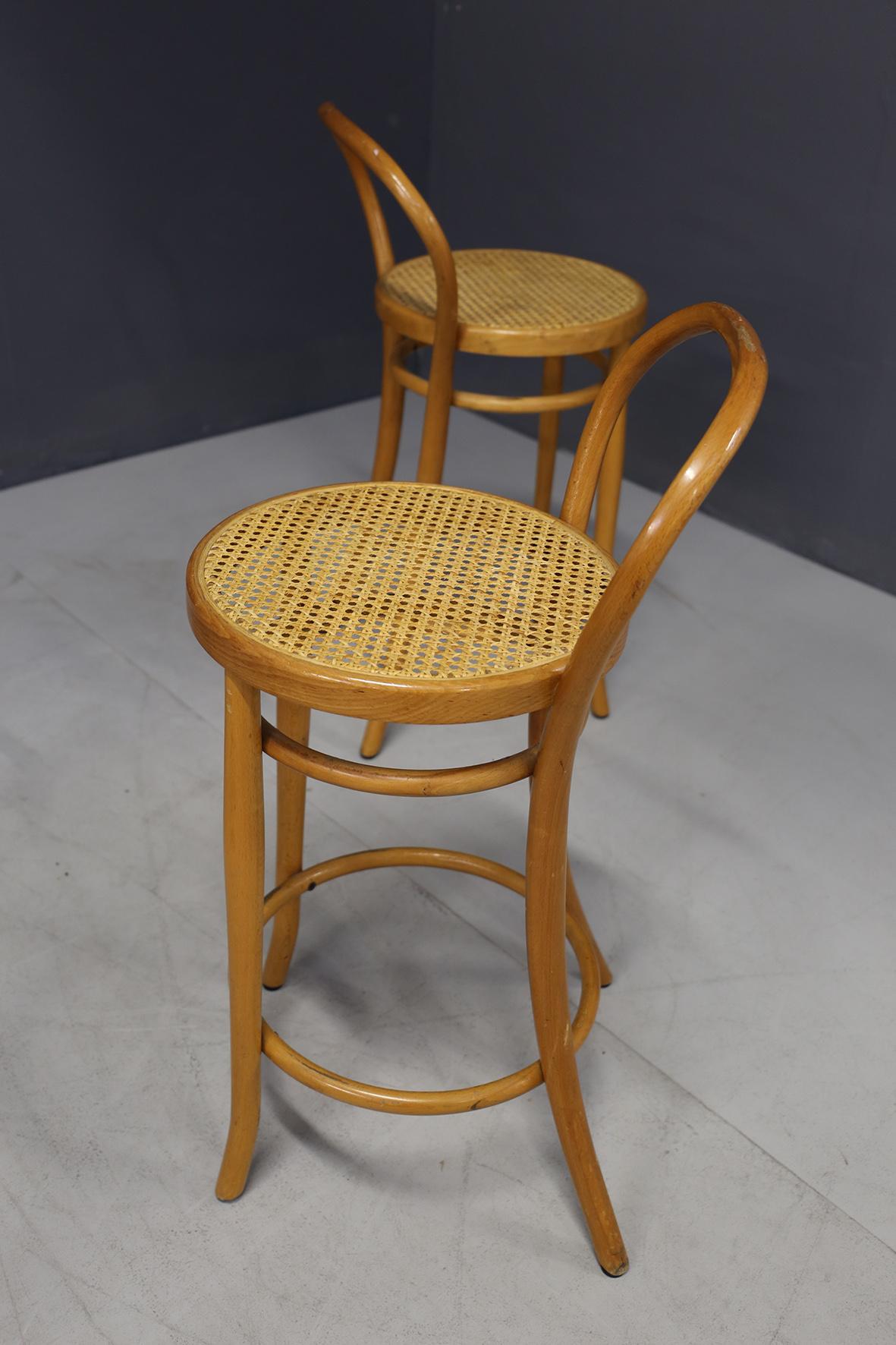 Vienna Straw Stools Brand S&L, 1980 In Good Condition In Milano, IT