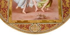 Vienna Style Porcelain Charger of 'The Three Graces'