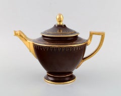 Vienna Tea Service for 10 People in Hand-Painted Porcelain, Approx. 1900
