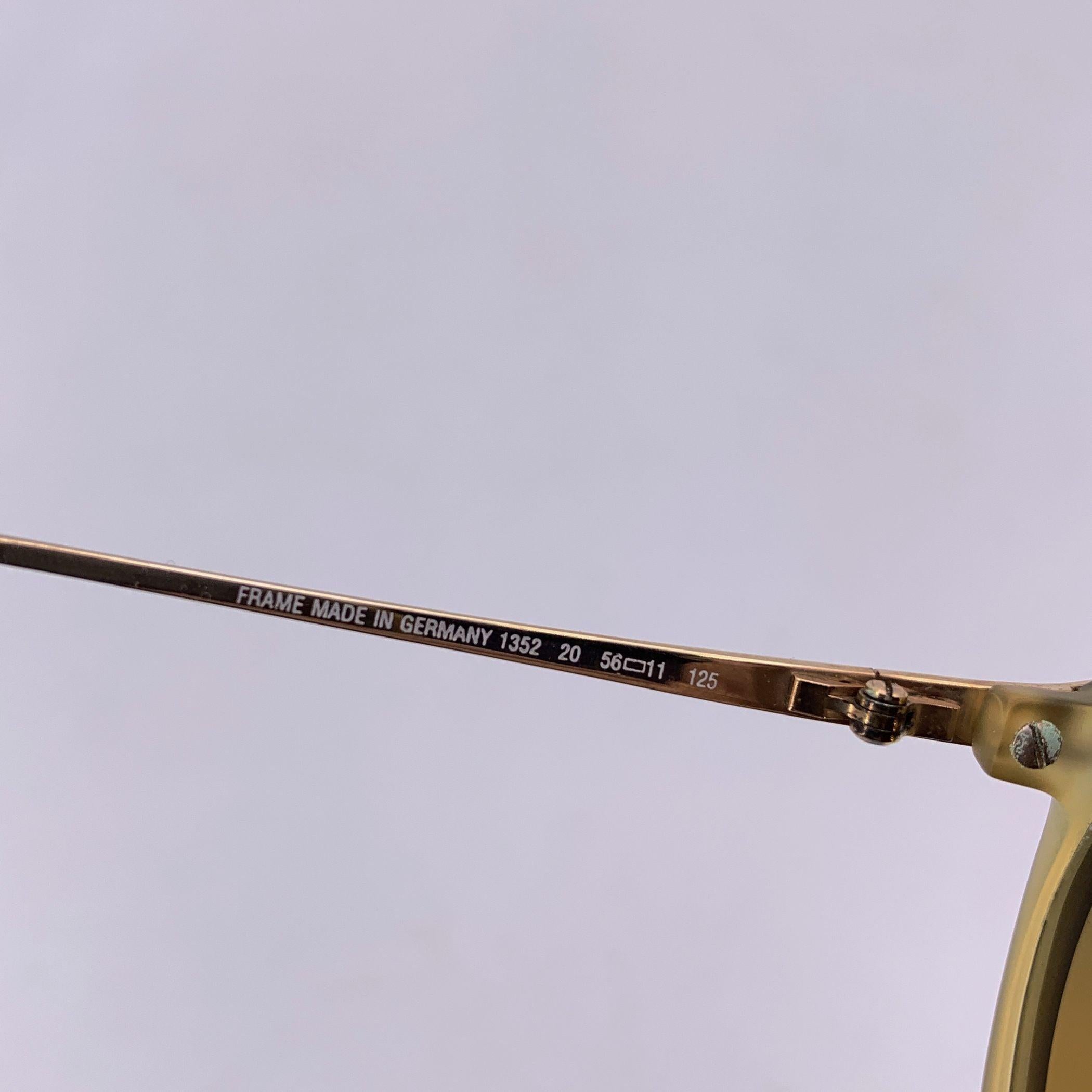 Viennaline Butterfly Vintage Sonnenbrille Optyl Mod. 1352 56/11 125mm im Zustand „Hervorragend“ im Angebot in Rome, Rome