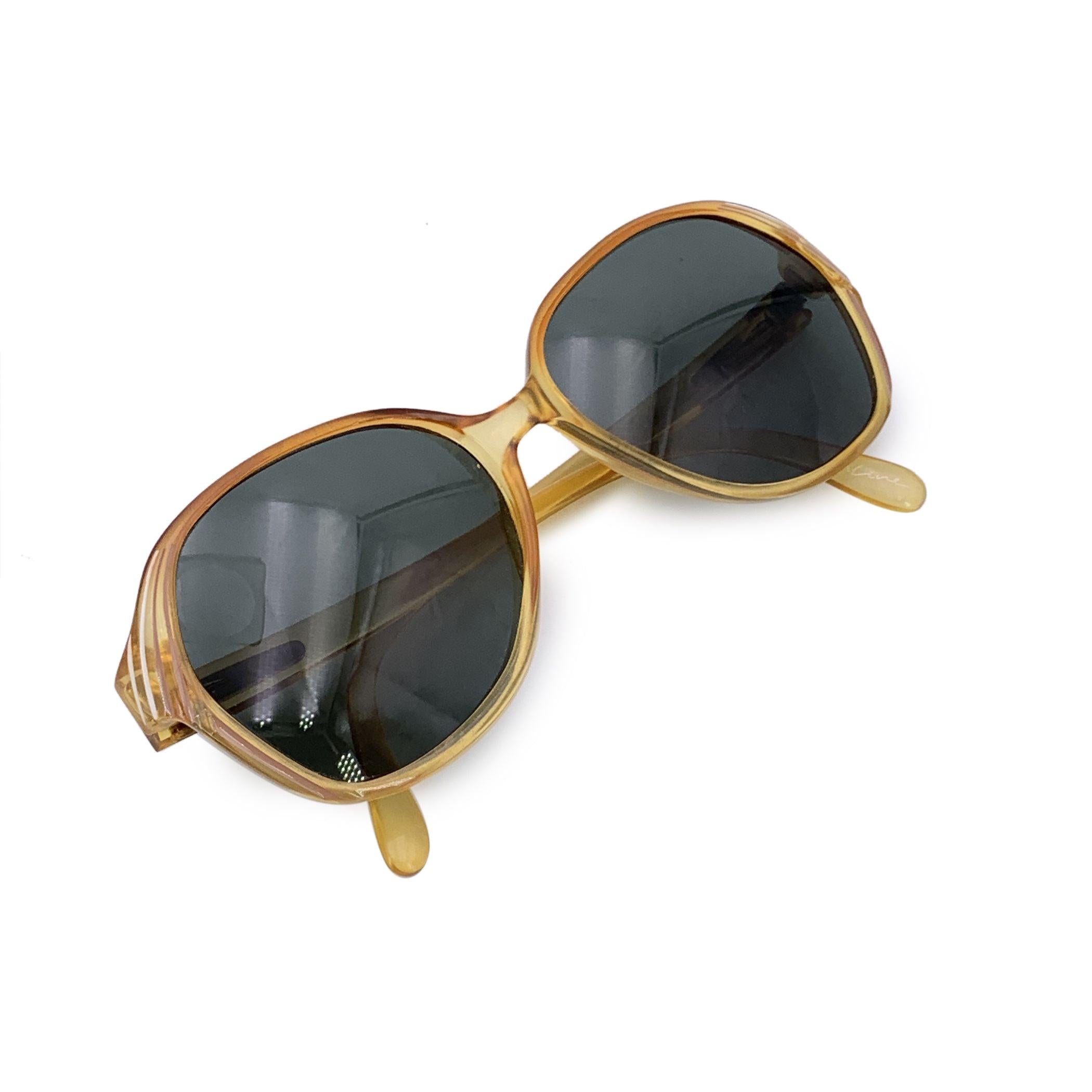 Noir Viennaline Lunettes de soleil acétate Vintage Honey 1374 54/15 130mm en vente