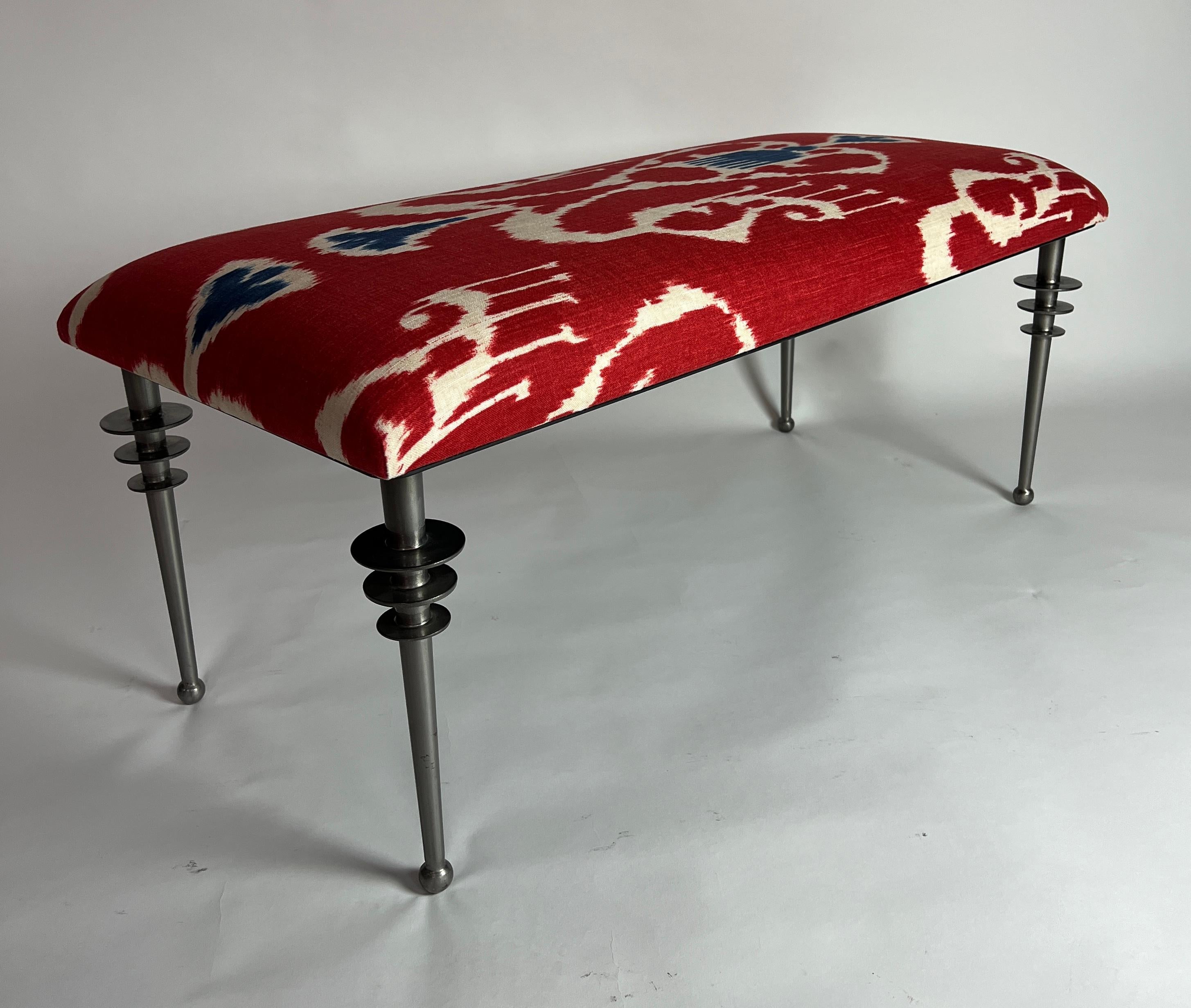 Vienne Batik Bench by Bourgeois Boheme Atelier For Sale 2