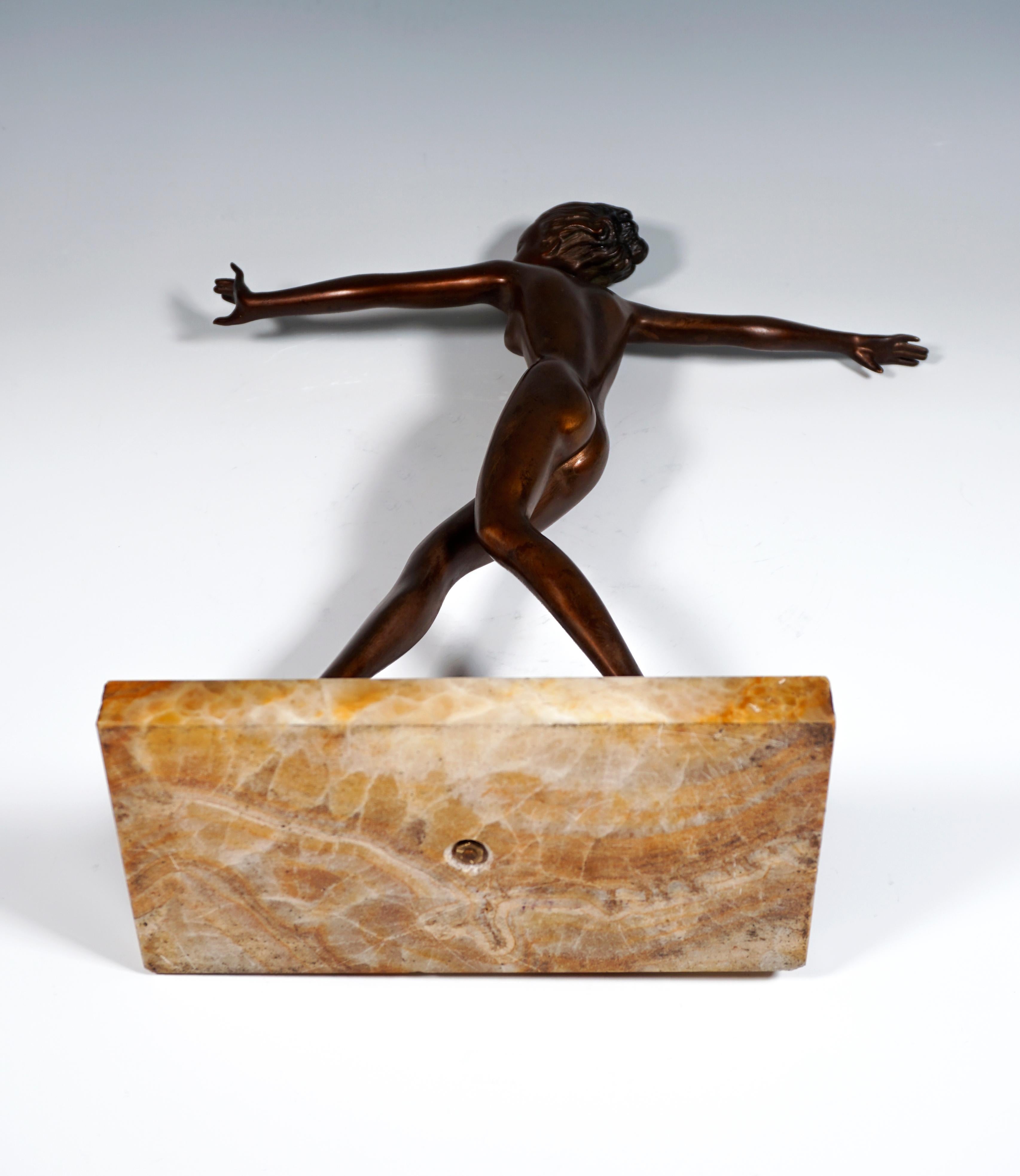 Wiener Bronze-Tänzer im Art-déco-Stil von Josef Lorenzl, um 1915/1920 2