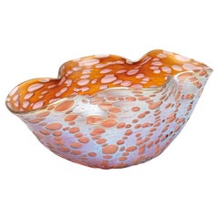 Viennese Art Nouveau bowl Johann Loetz Witwe Orbulin decoration ca. 1900