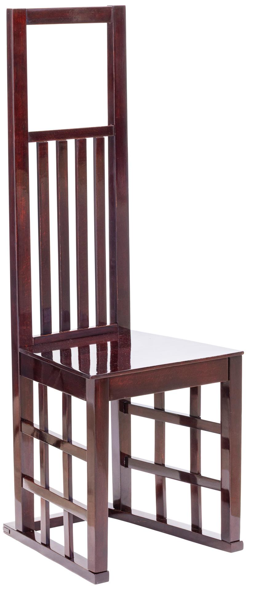Viennese Art Nouveau chair by Josef Hoffmann ca. 1902 (Weichholz) im Angebot